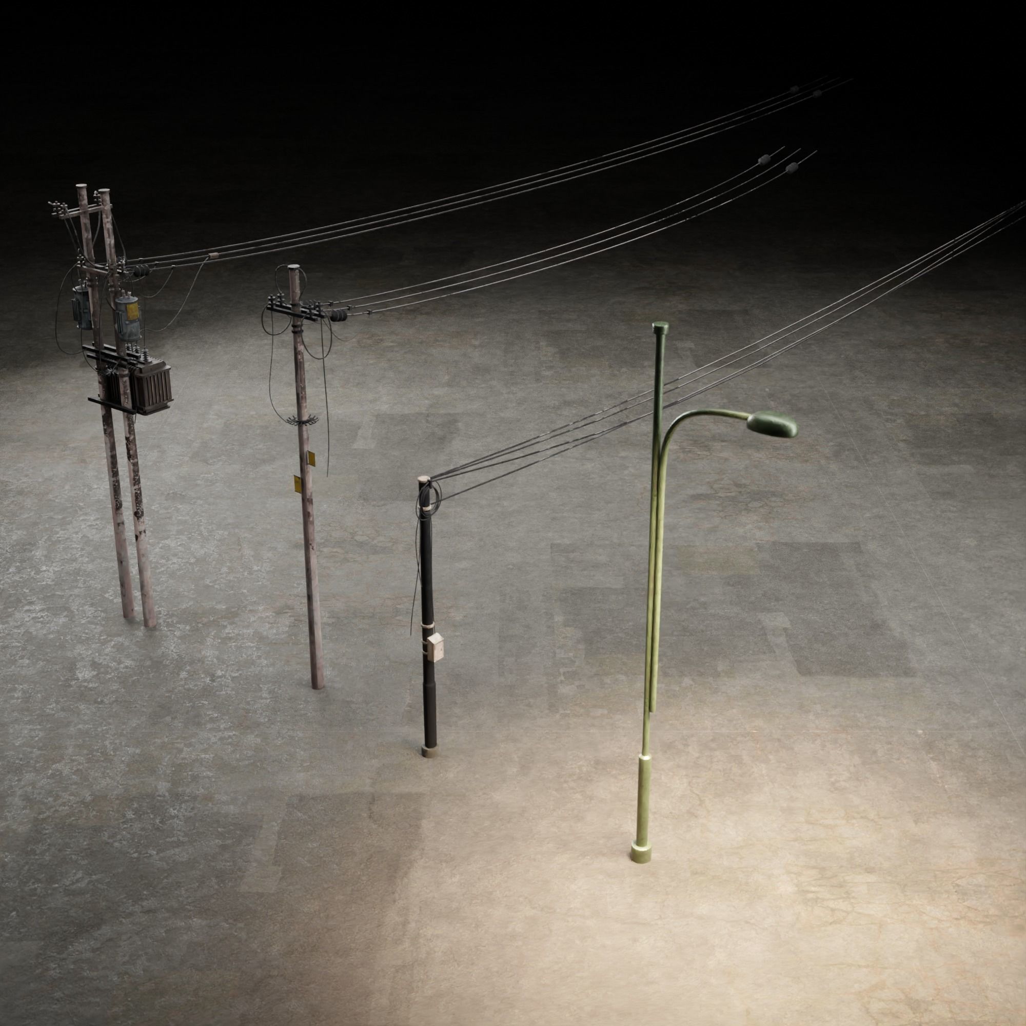 URBAN CITY SCENE WITH ALL THE ASSET 3D Model Collection_24