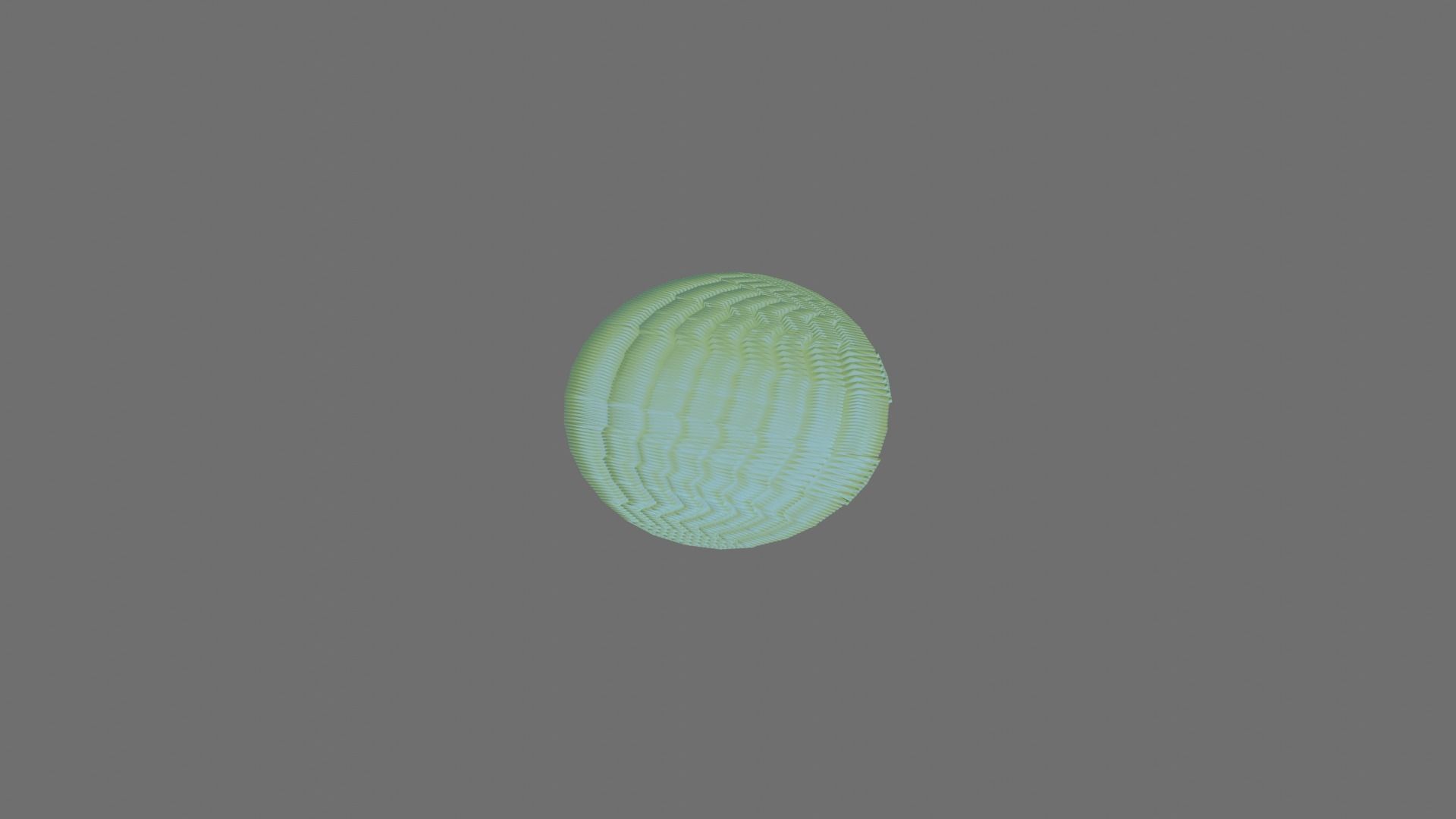 Green Circle Throw Rug 3D model_2