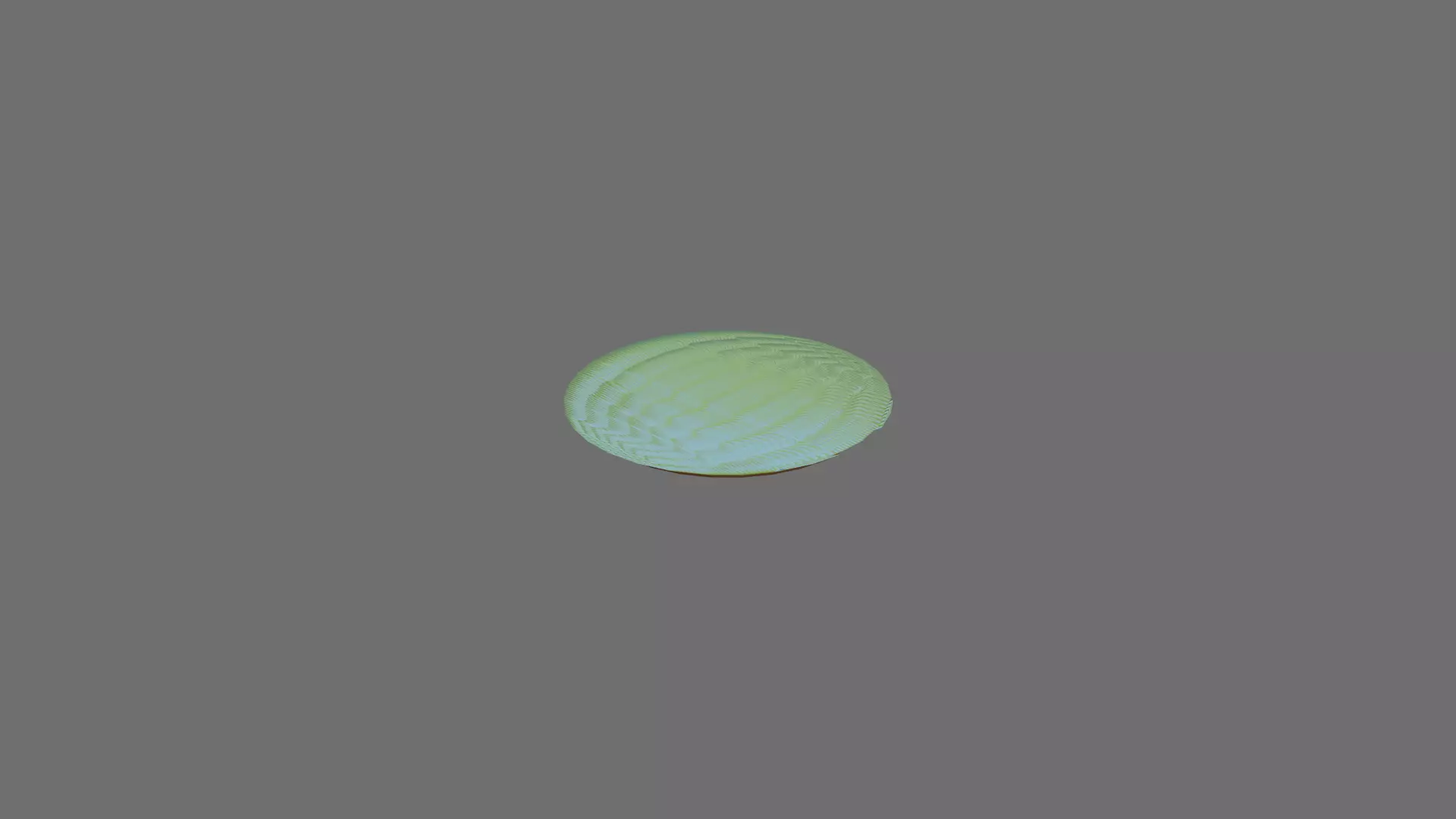 Green Circle Throw Rug 3D model_0