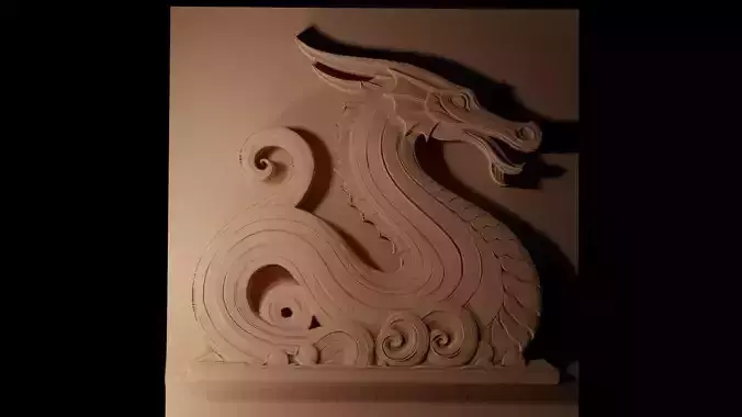 Ogopogo CNC 3d Print High Relief Sand Casting