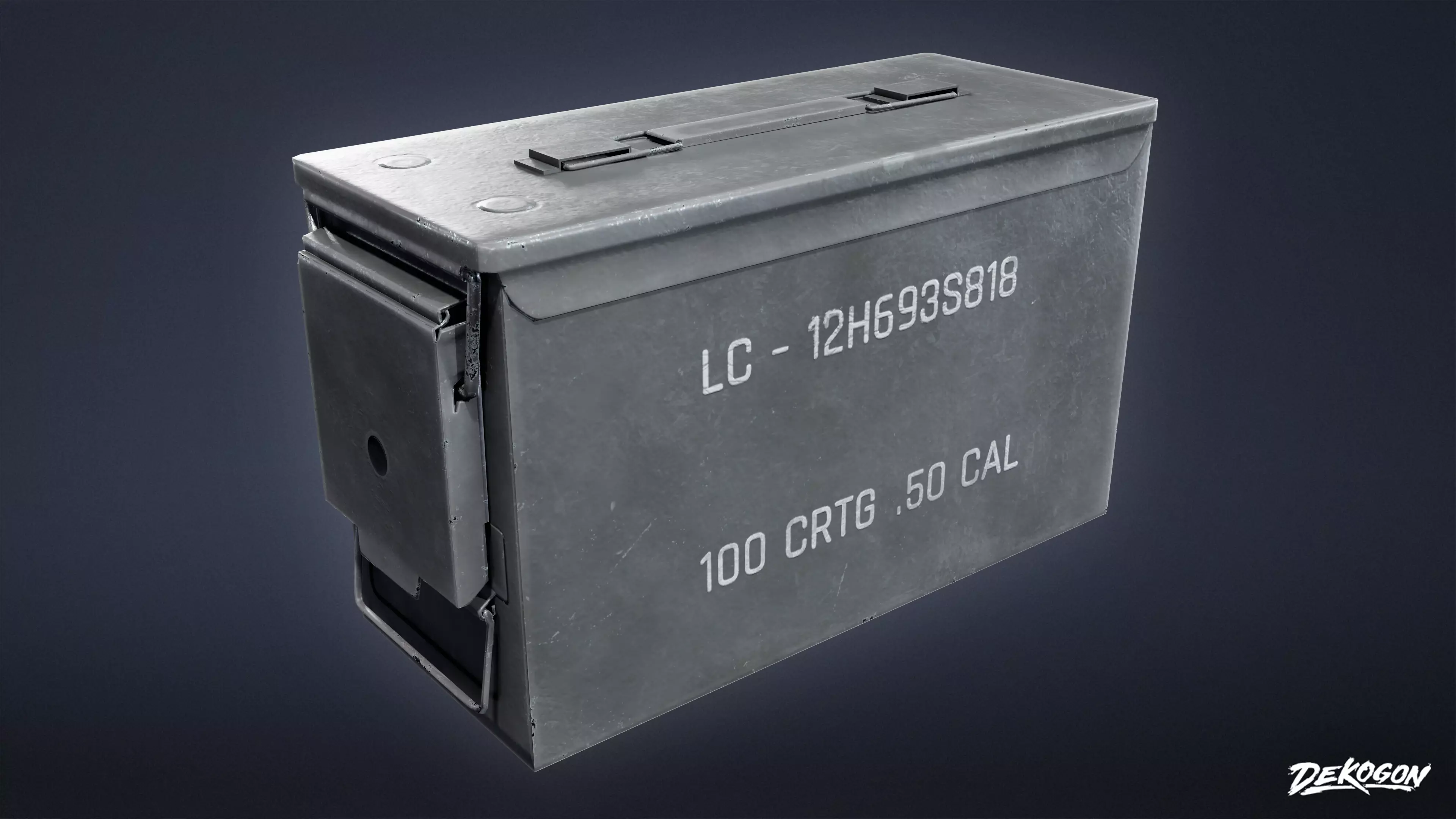 FIRING RANGE - Ammunition Box 01 - LOW POLY Low-poly 3D model_0