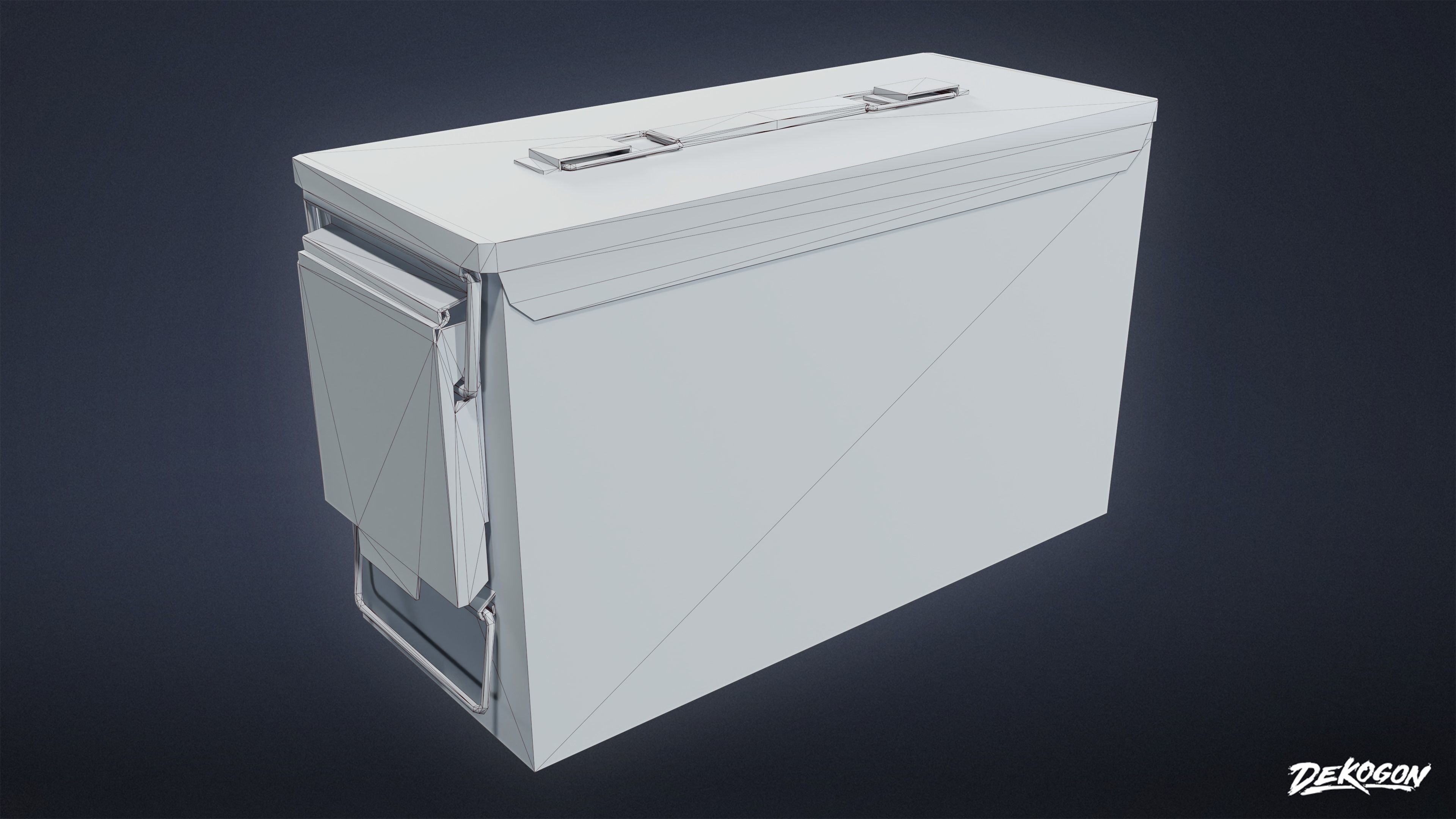 FIRING RANGE - Ammunition Box 01 - LOW POLY Low-poly 3D model_1
