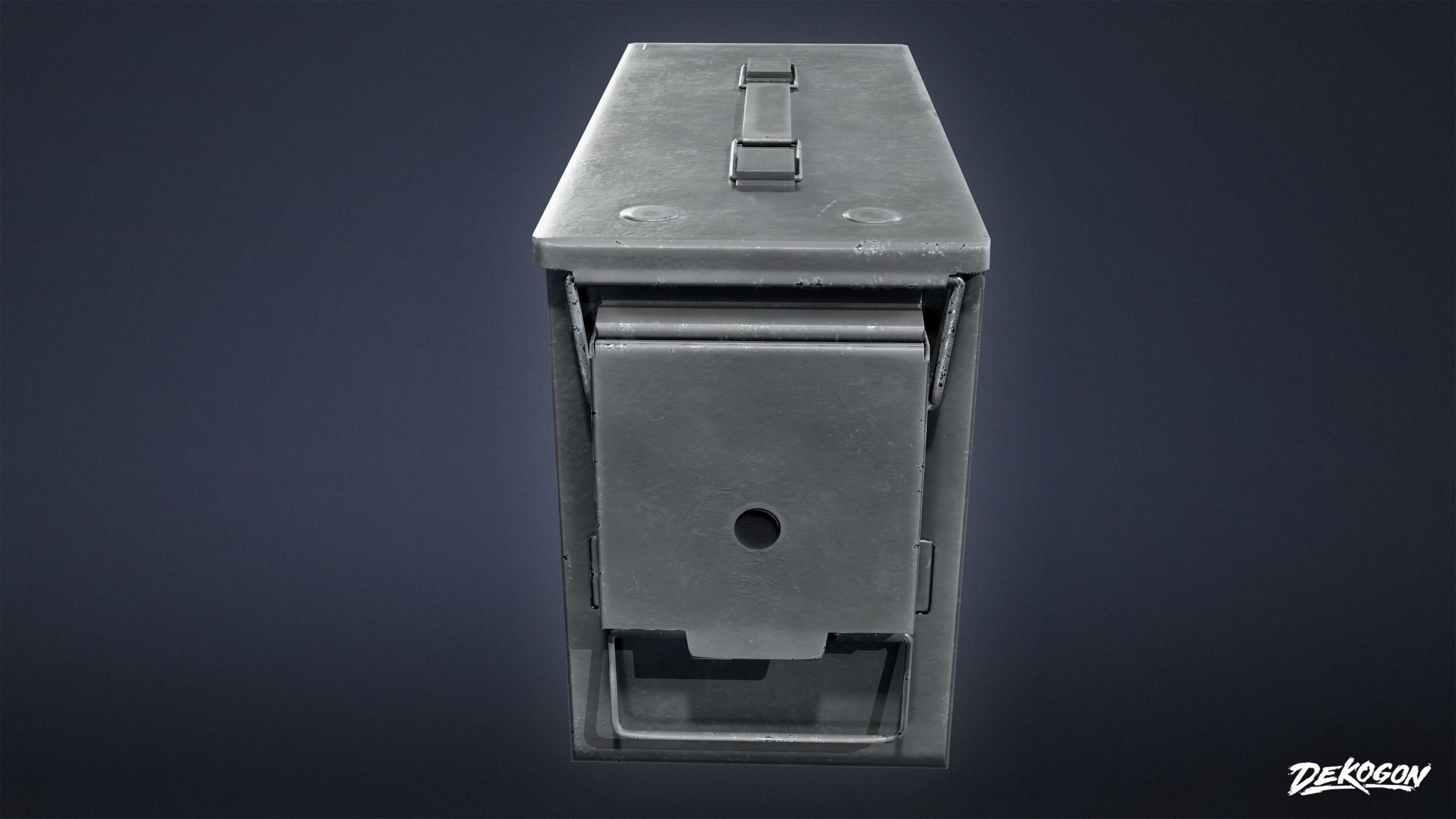 FIRING RANGE - Ammunition Box 01 - LOW POLY Low-poly 3D model_3