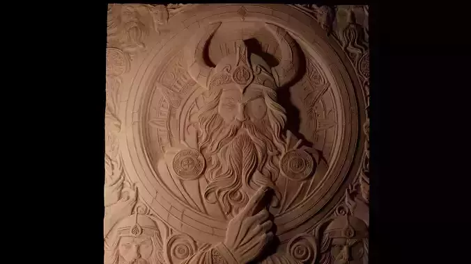 Njord CNC 3d Print High Relief Sand Casting