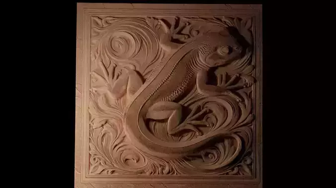 Newt CNC 3d Print High Relief Sand Casting 3D print model