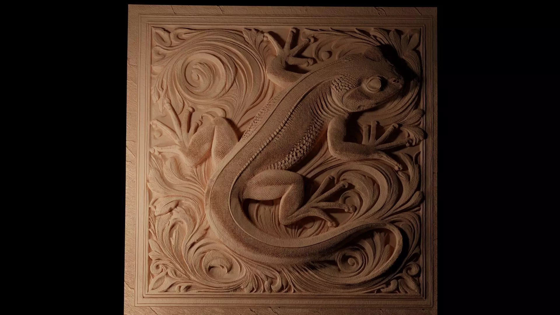 Newt CNC 3d Print High Relief Sand Casting 3D print model_0