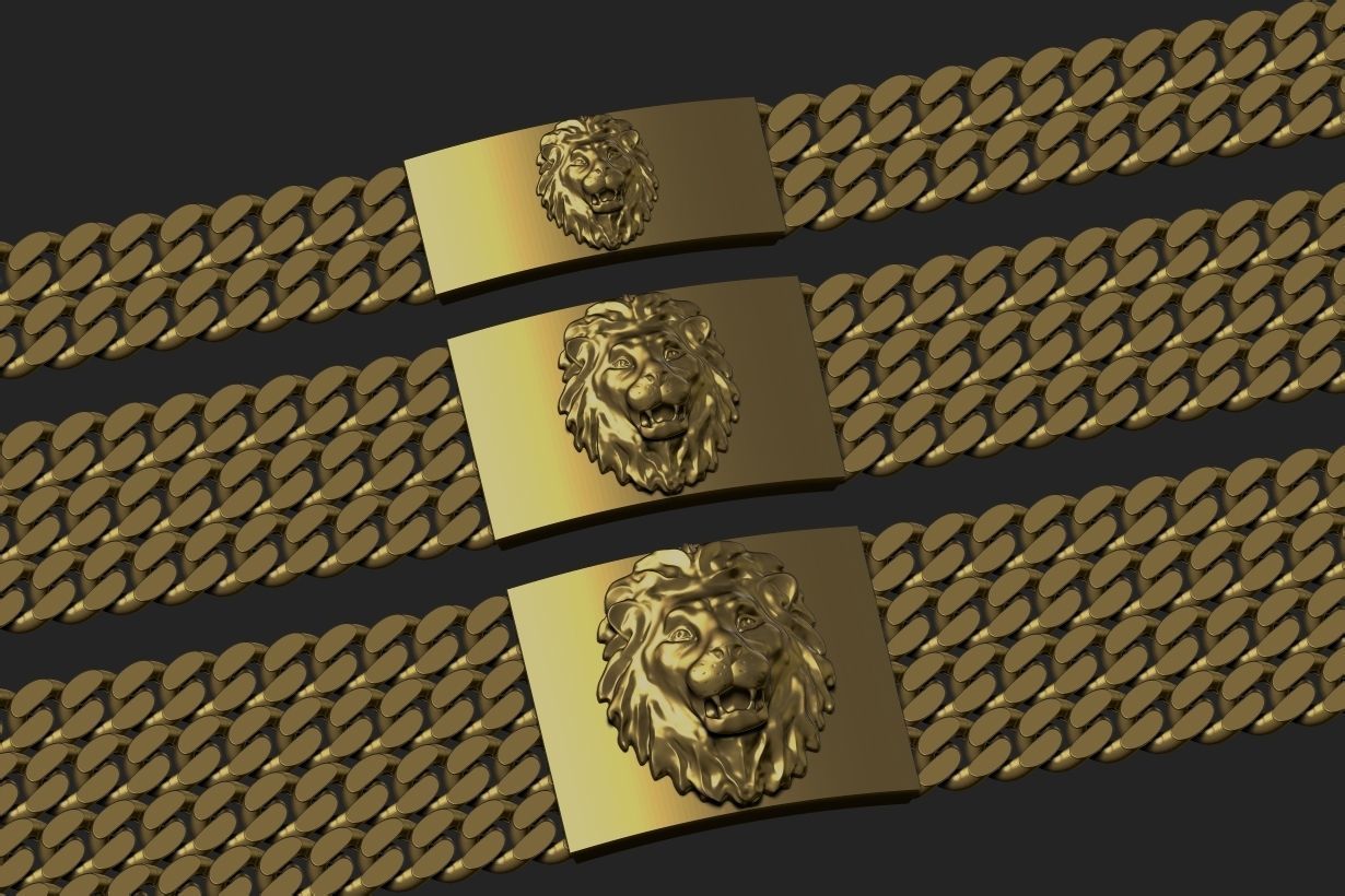 Gourmet Bracelet Chain 3D print model_6