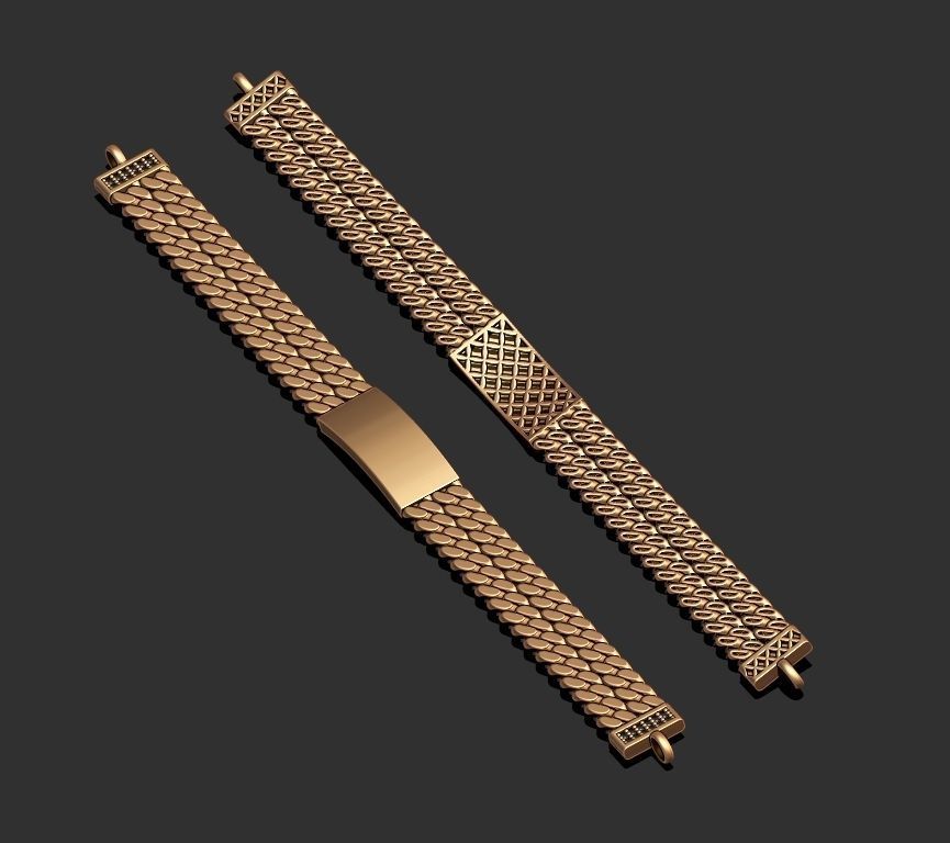 Gourmet Bracelet Chain 3D print model_5