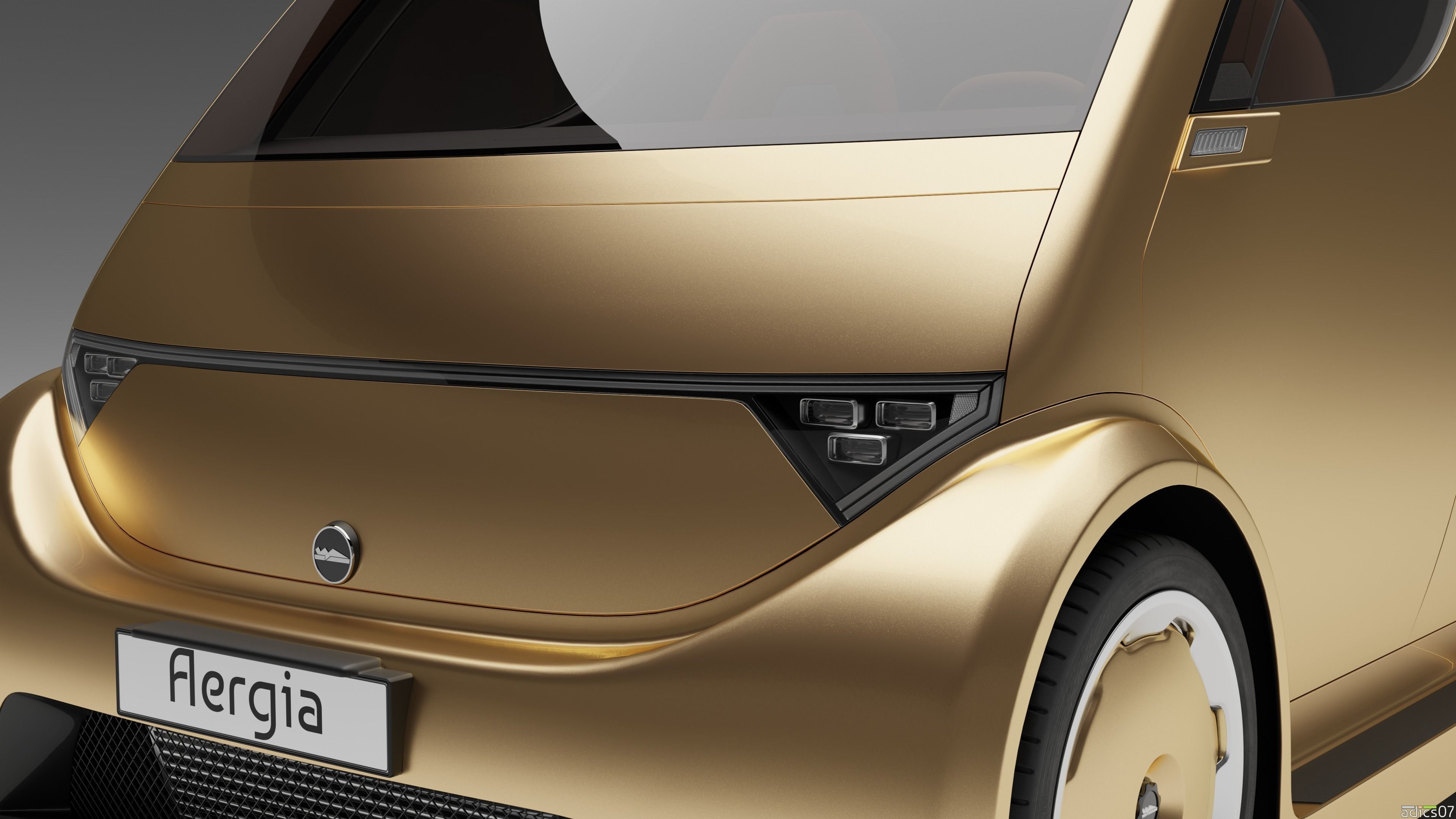 Aergia CargoVan and Aergia FlatBed original utility vehicles 3D model_28