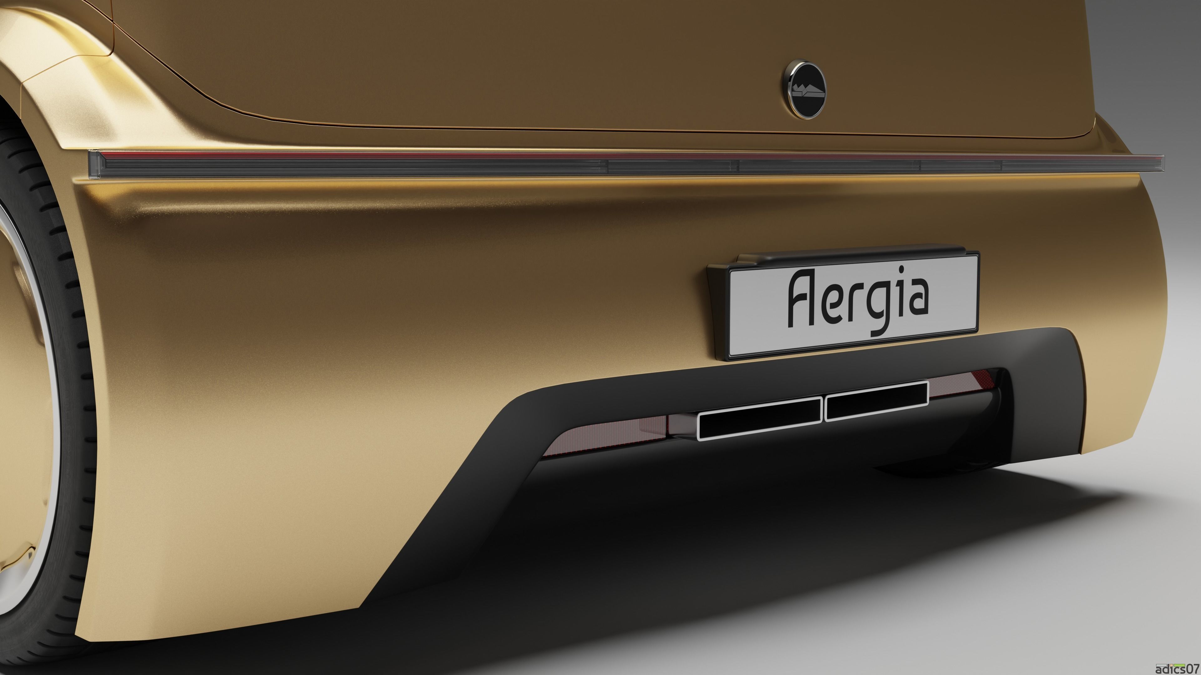 Aergia CargoVan and Aergia FlatBed original utility vehicles 3D model_29