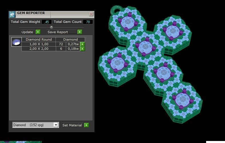 New Style pendant cross with stones diamond 3D print model 3D print model_16