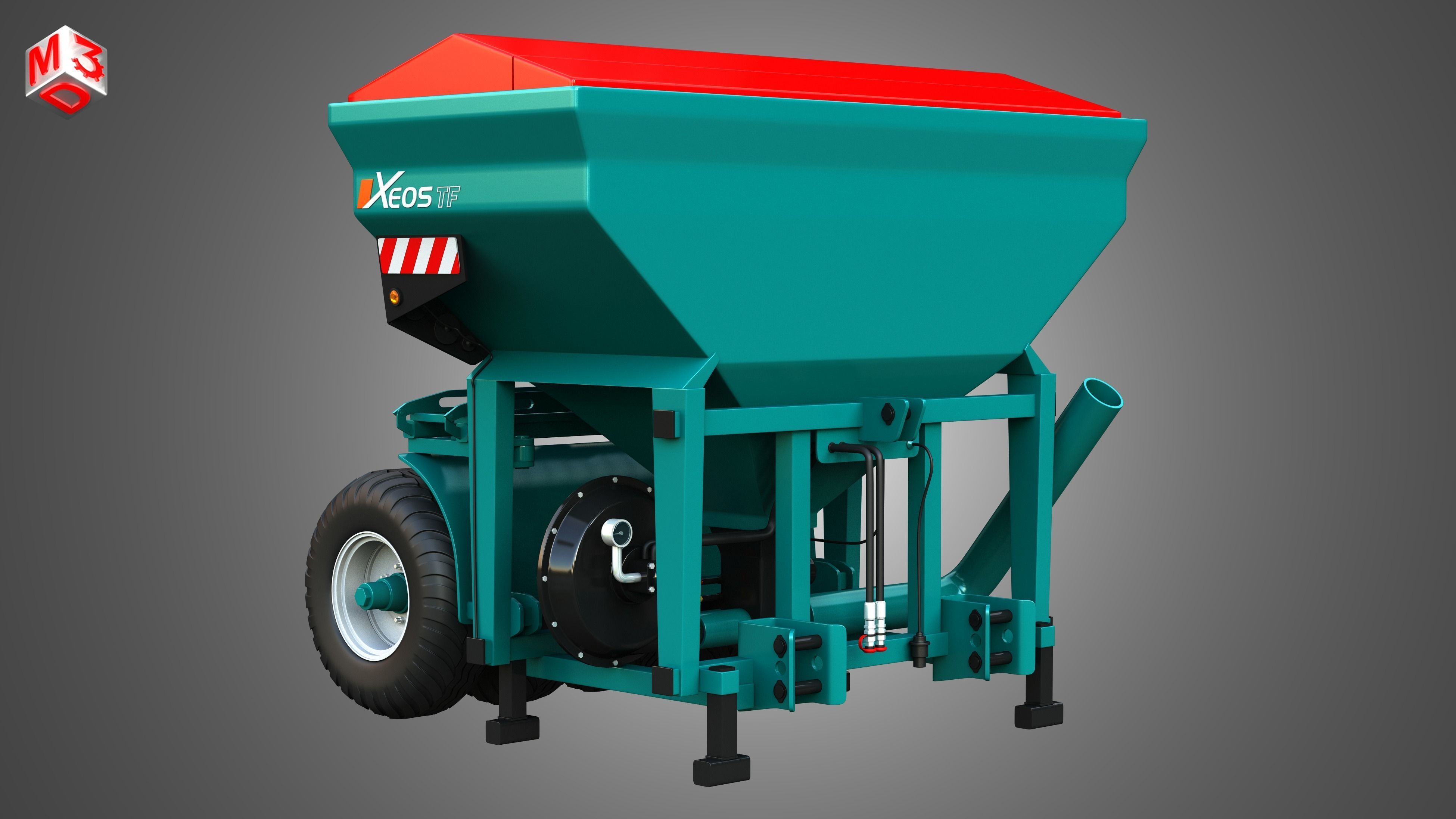 Xeos TF Front Hopper 3D model_5
