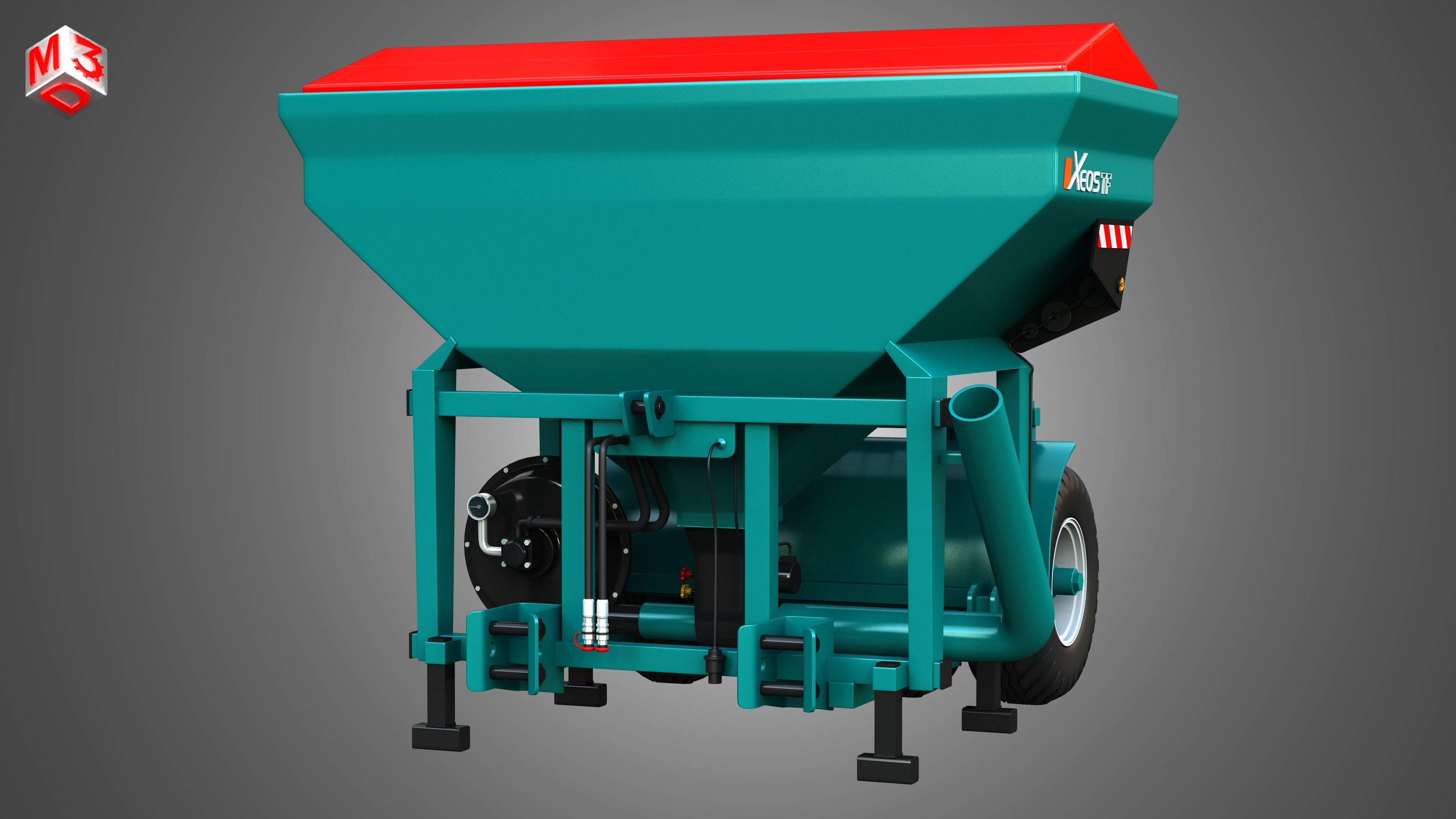 Xeos TF Front Hopper 3D model_13