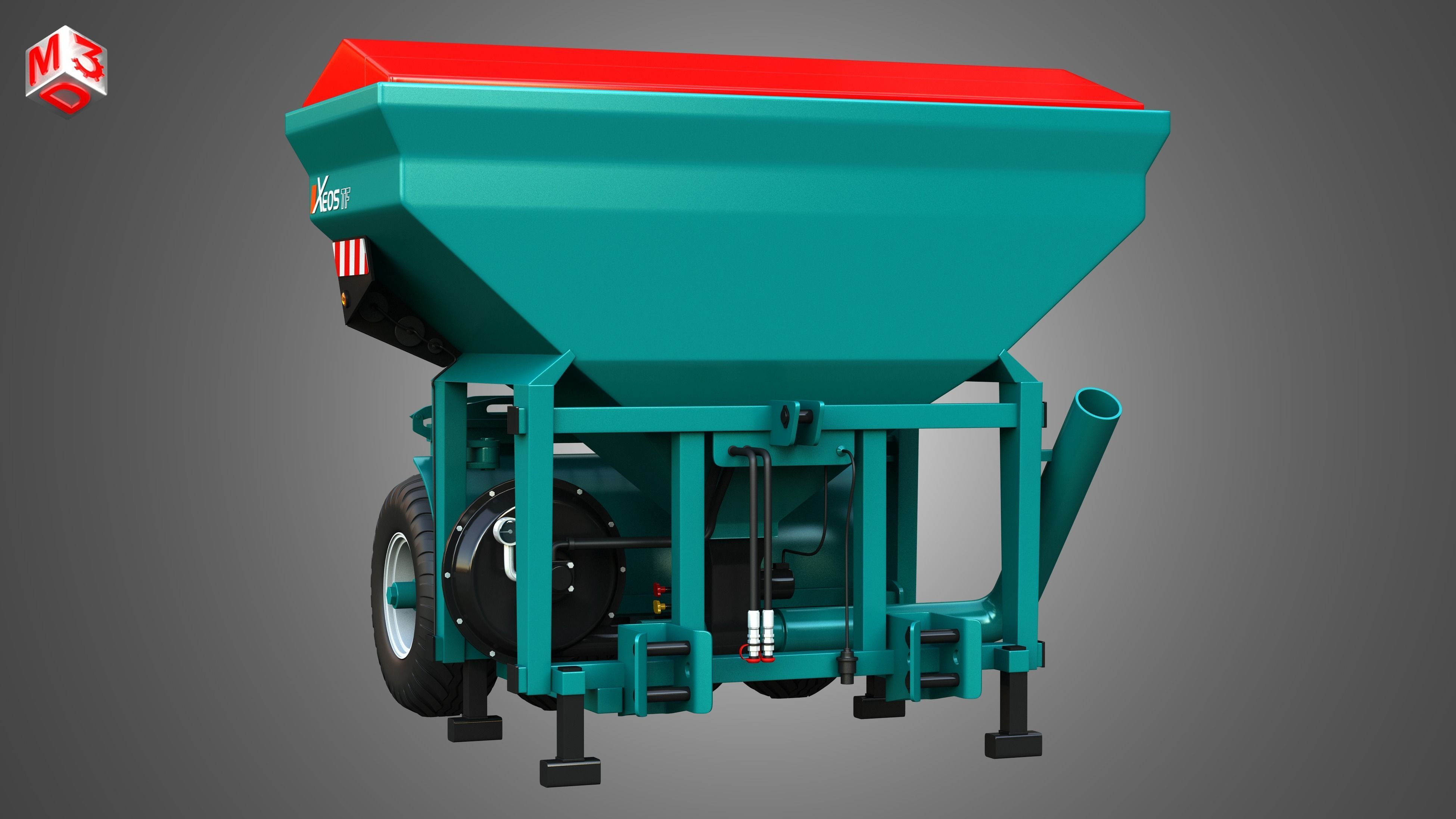 Xeos TF Front Hopper 3D model_15