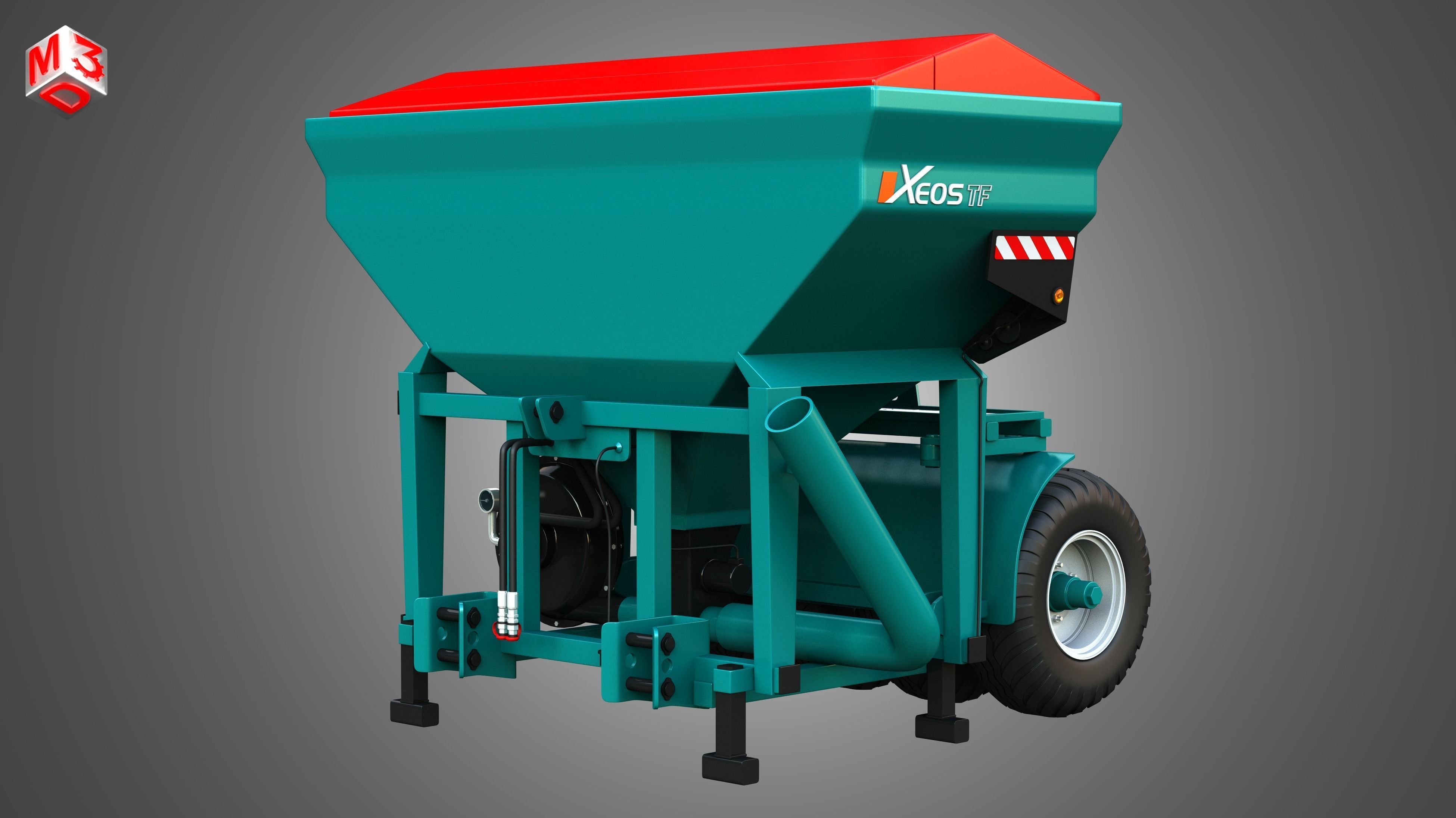 Xeos TF Front Hopper 3D model_3
