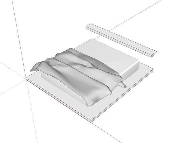 Simple Platform Bed Free 3D model