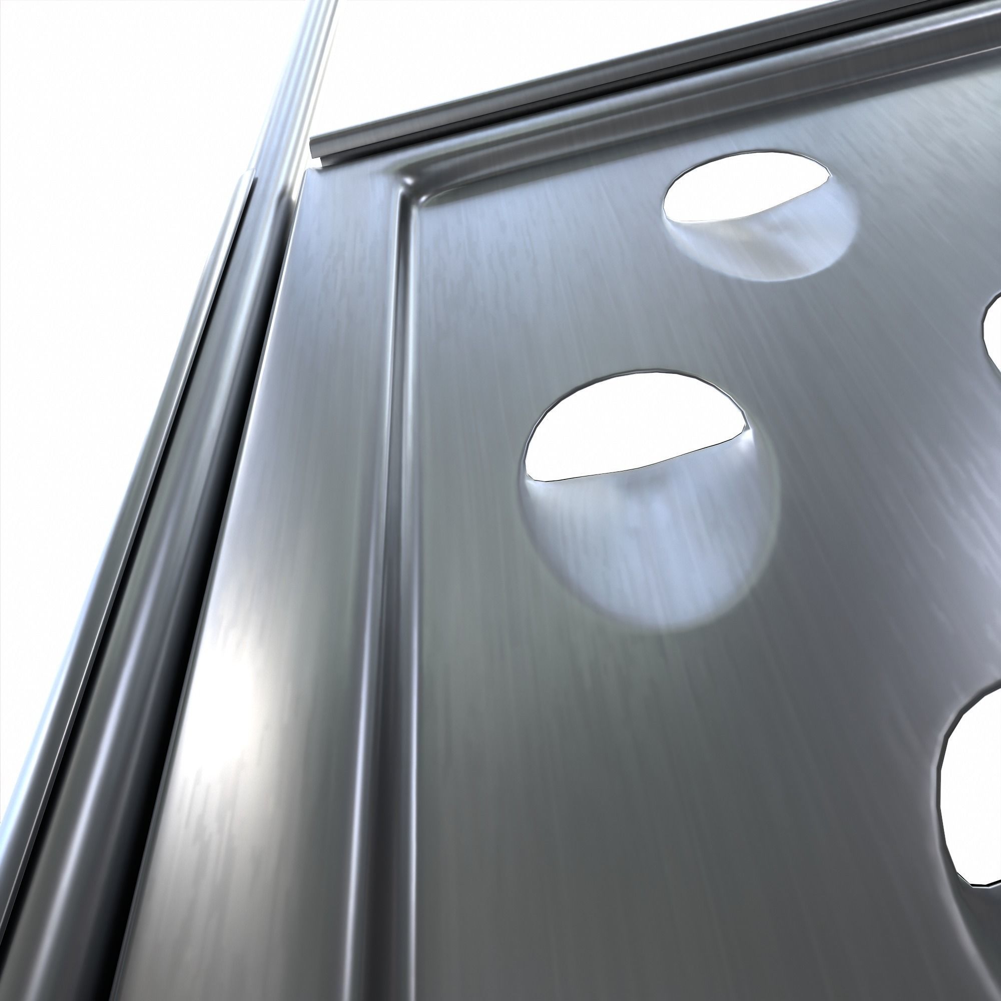 Grater for vegetables and cheese 3D model_4