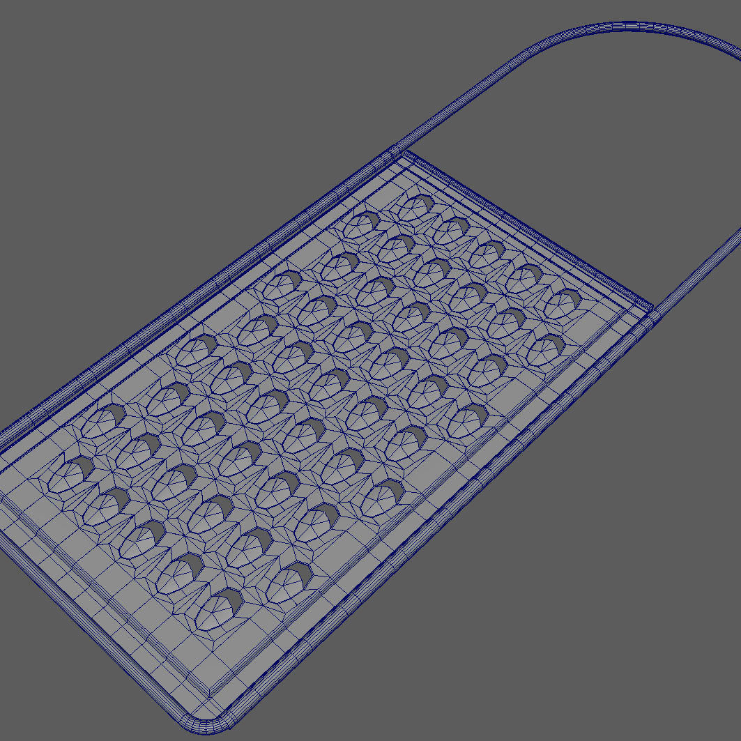 Grater for vegetables and cheese 3D model_6
