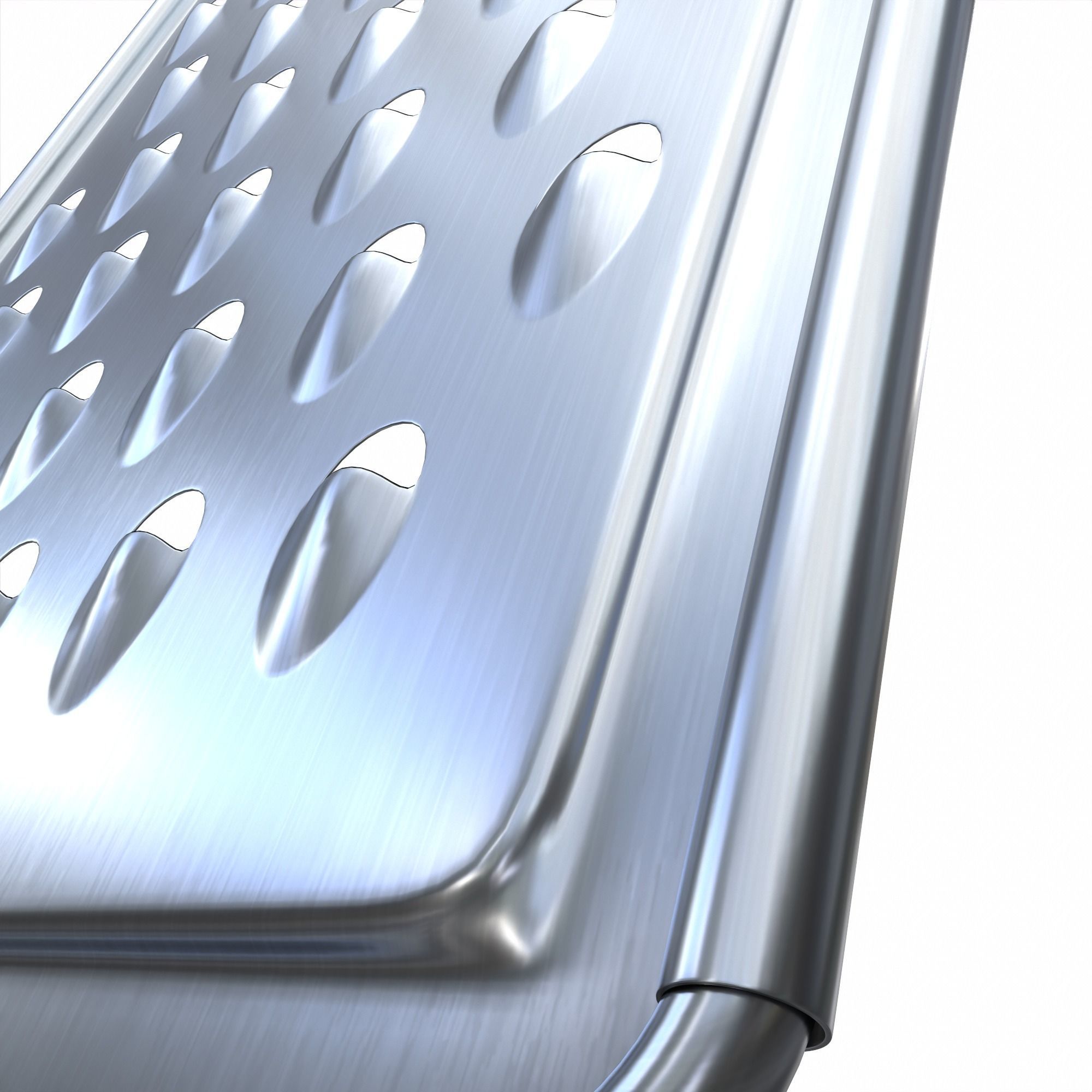 Grater for vegetables and cheese 3D model_3