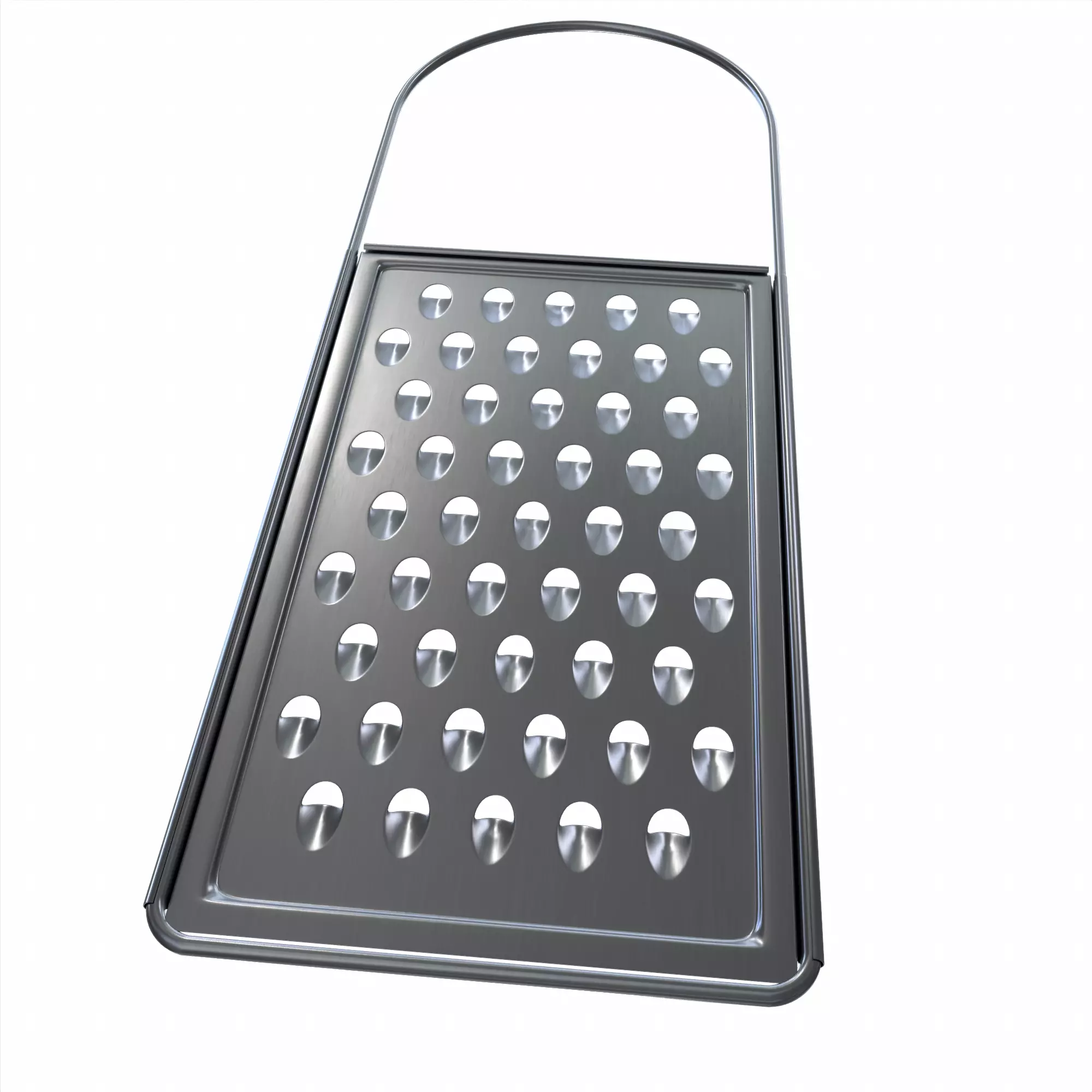 Grater for vegetables and cheese 3D model_0