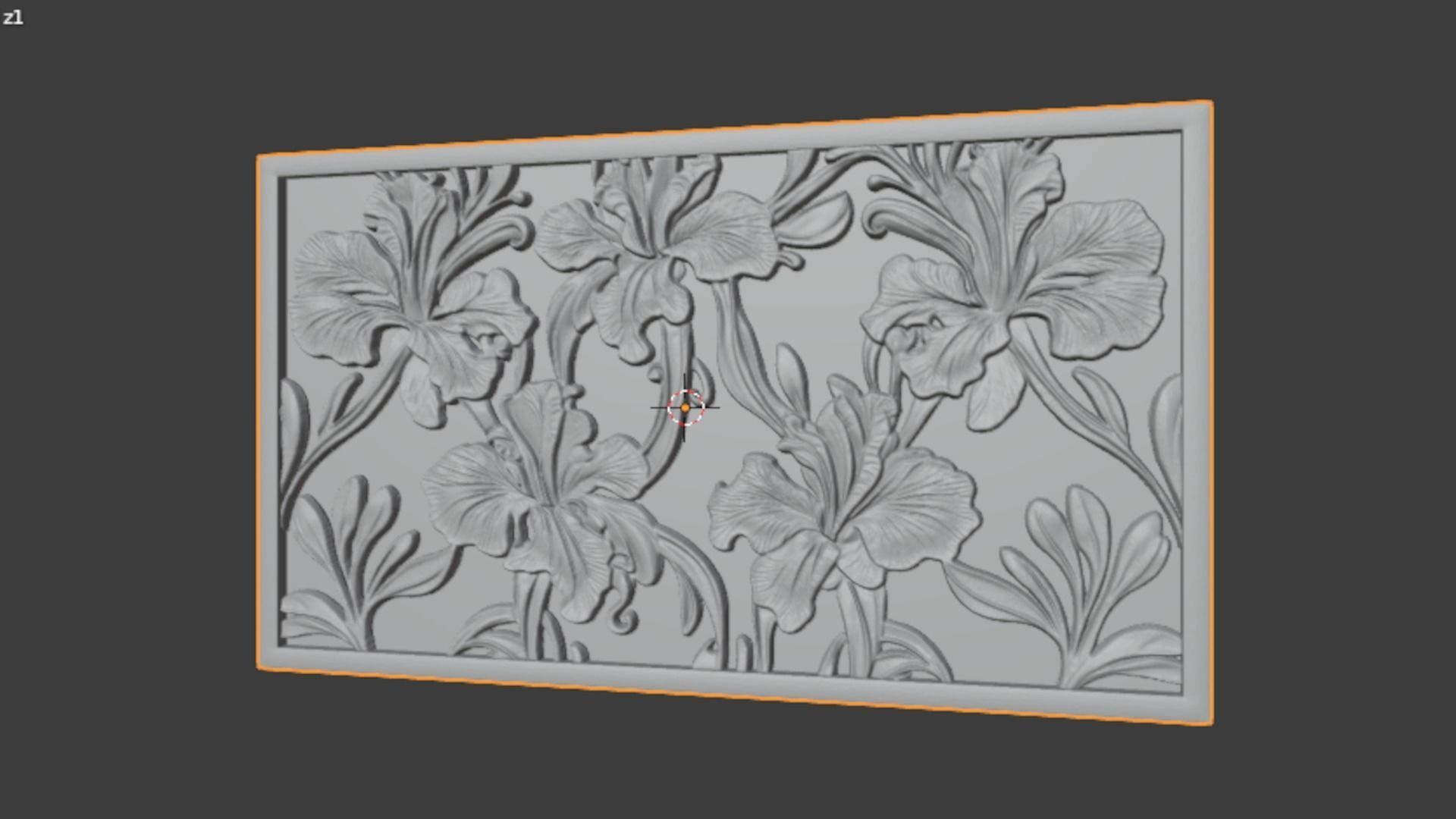 Modern Wall Panel Relief for CNC and 3D Printing 12 3D print model_8