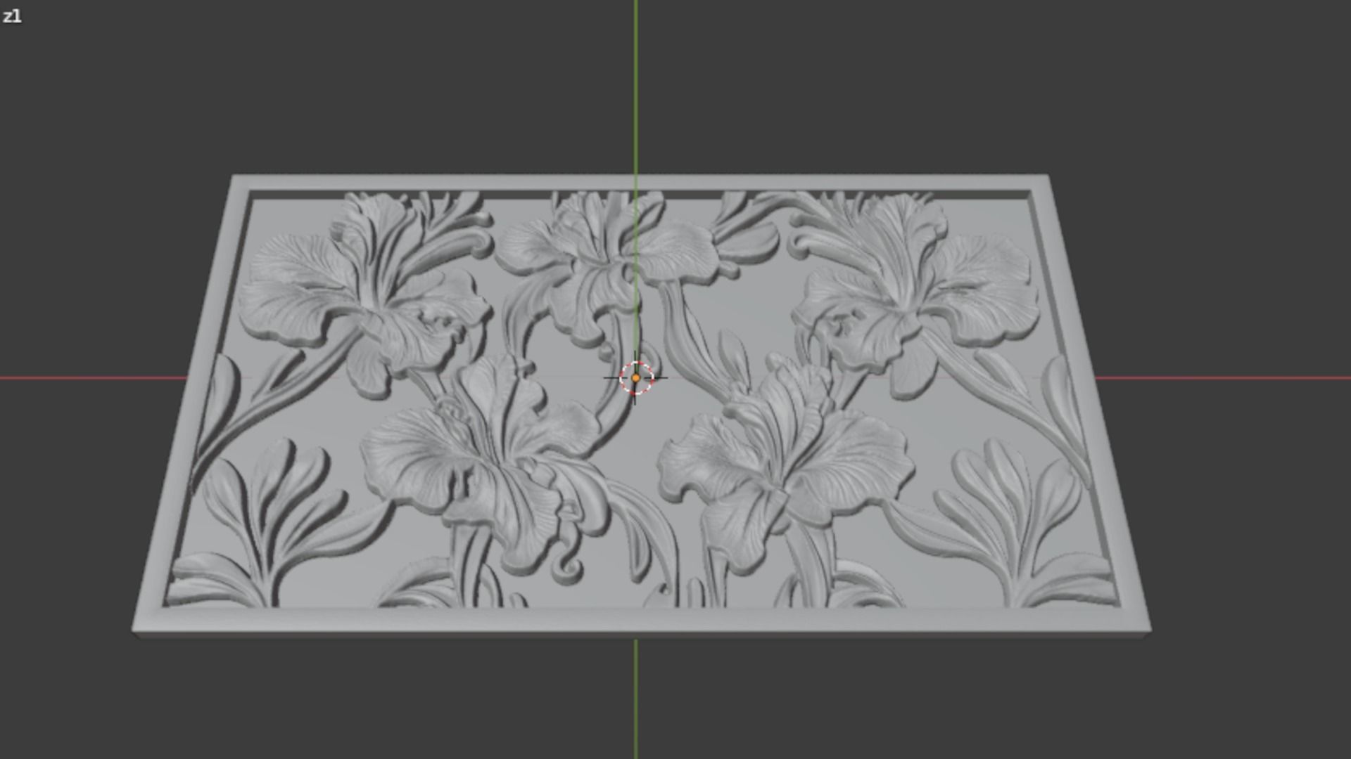 Modern Wall Panel Relief for CNC and 3D Printing 12 3D print model_4