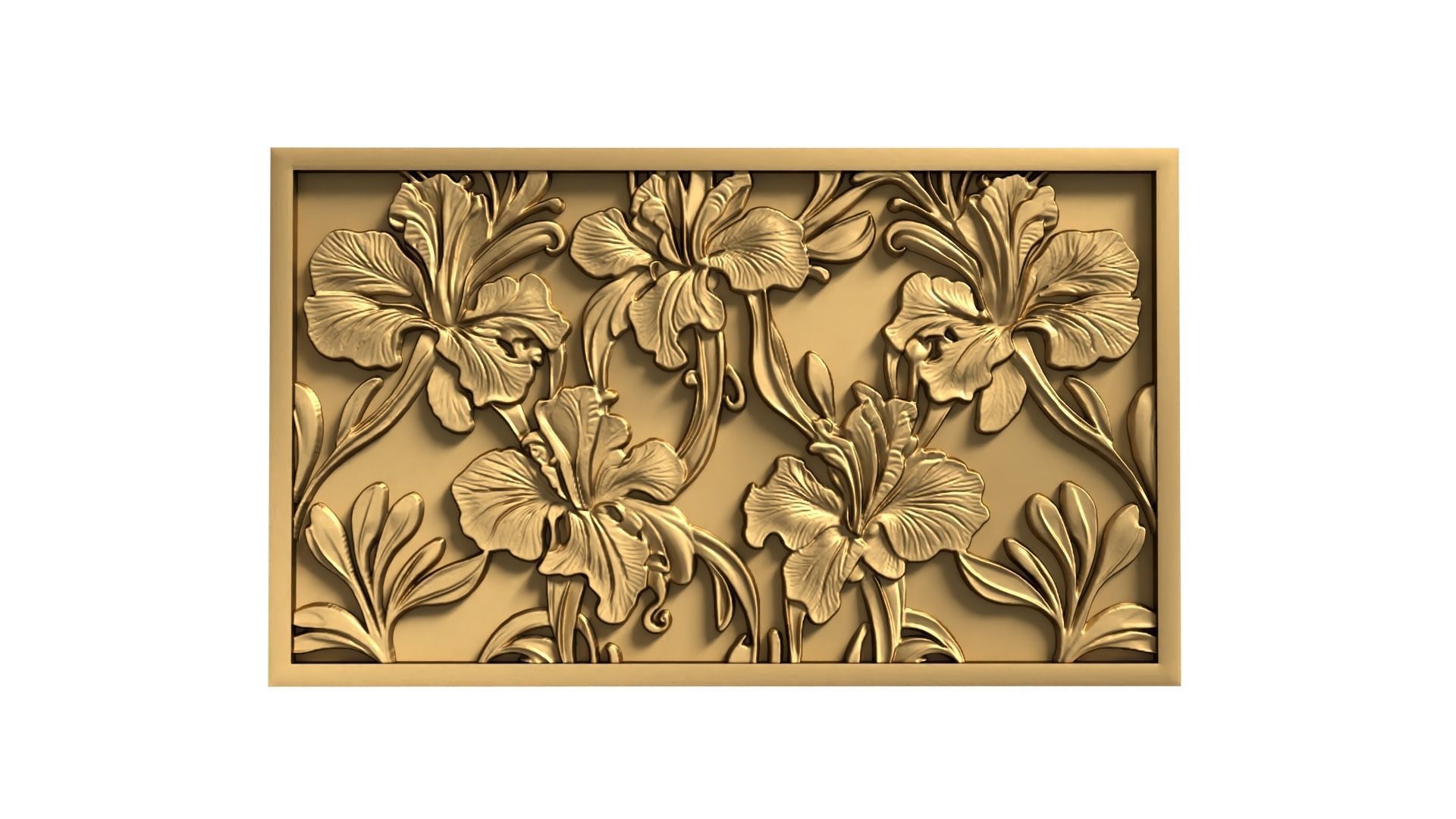 Modern Wall Panel Relief for CNC and 3D Printing 12 3D print model_2