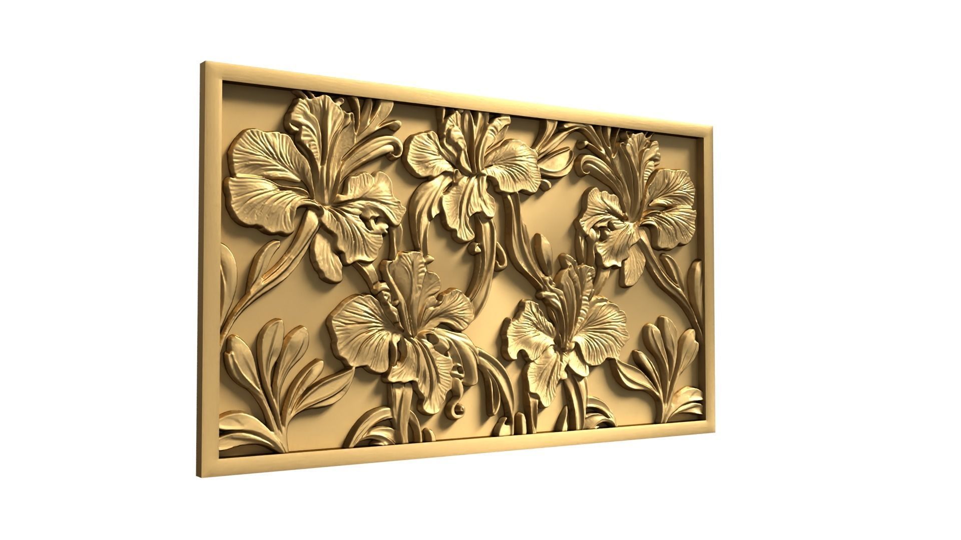Modern Wall Panel Relief for CNC and 3D Printing 12 3D print model_3