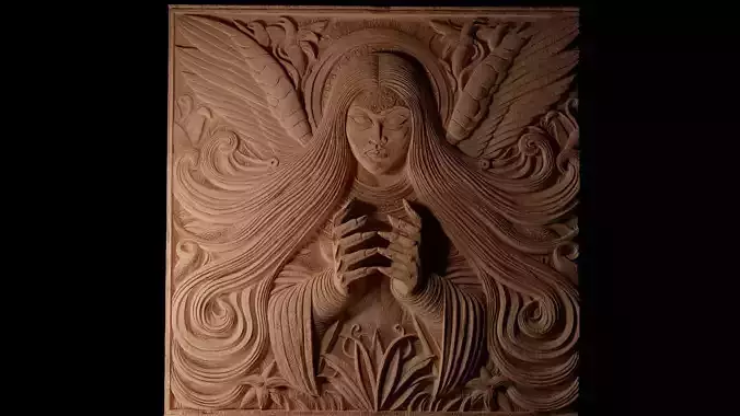 La Ciguapa CNC 3d Print High Relief Sand Casting