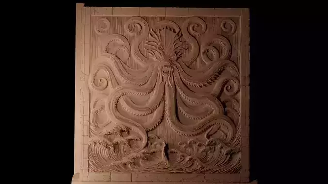Kraken CNC 3d Print High Relief Sand Casting