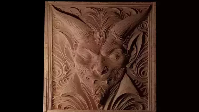 Jersey Devil CNC 3d Print High Relief Sand Casting