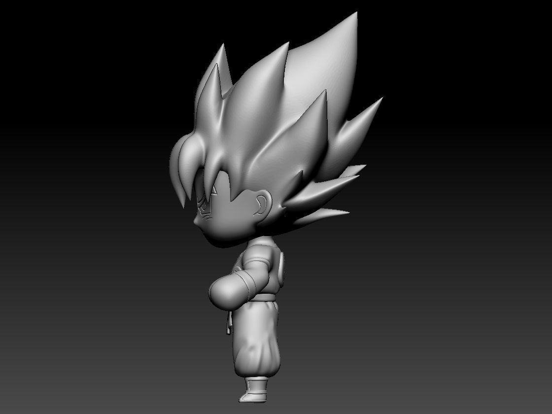 goku chibi pack 3D print model_17