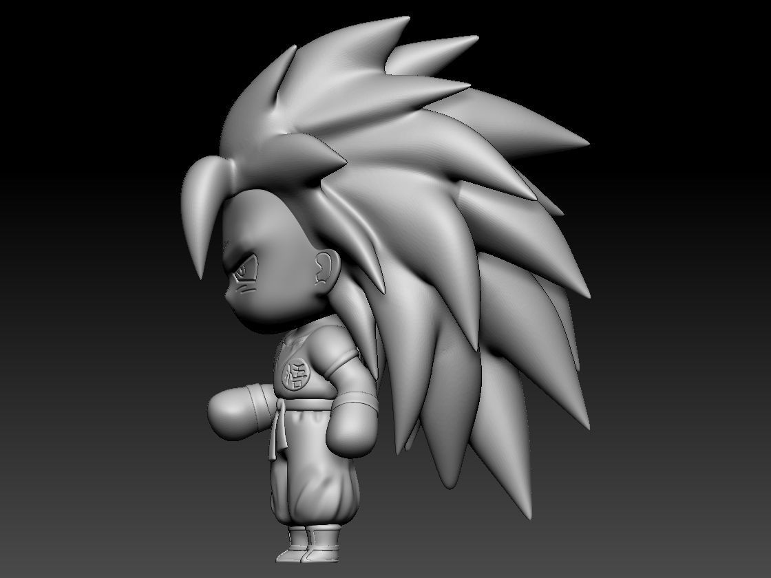 goku chibi pack 3D print model_18