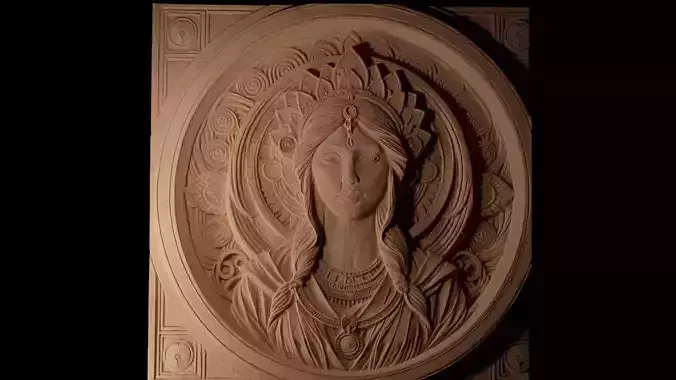 Idun CNC 3d Print High Relief Sand Casting