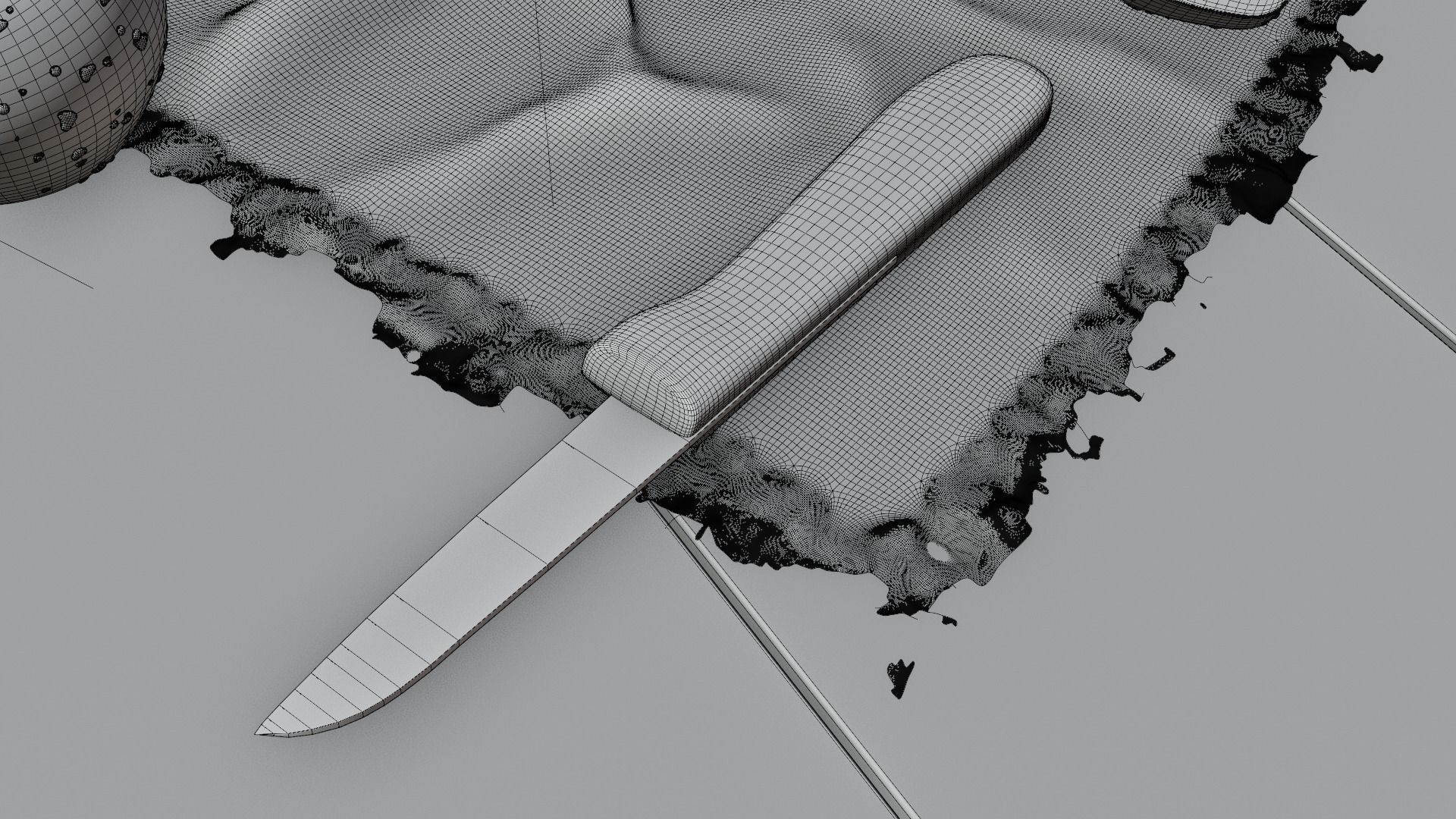 Photorealistic Apple Basket Scene - High-Detail 3D Model 3D model_20