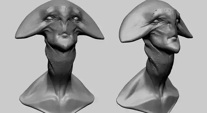 Fantasy Creature Head E