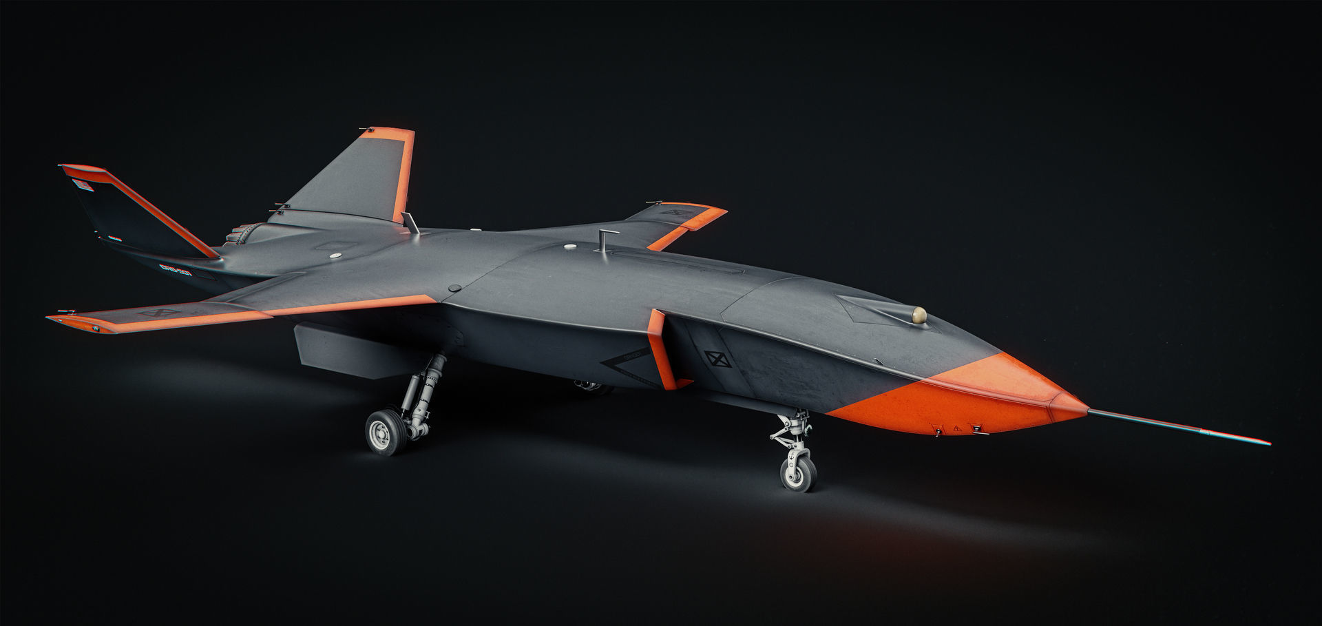 Boeing MQ-28 Ghost Bat Drone 3D model_4