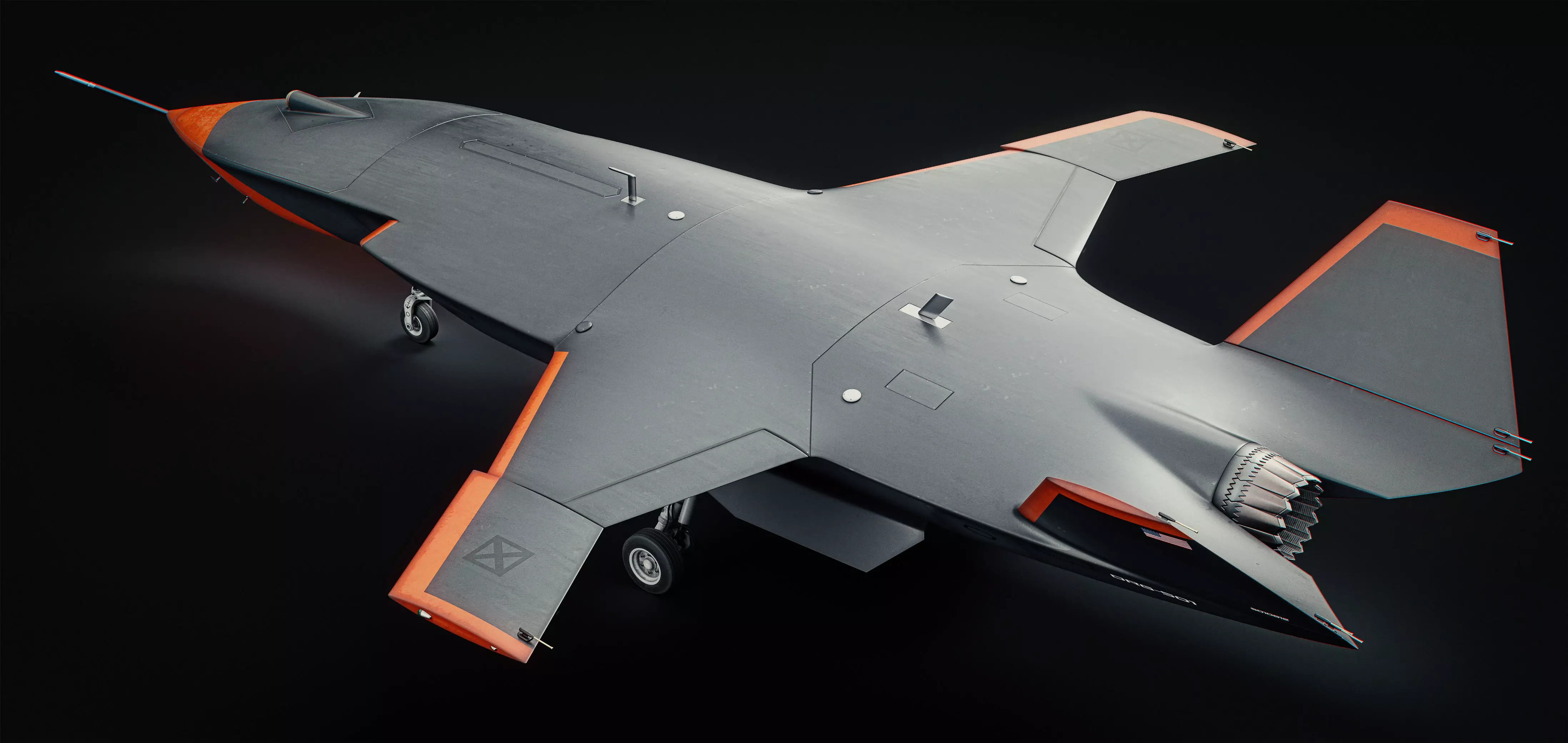 Boeing MQ-28 Ghost Bat Drone 3D model_0