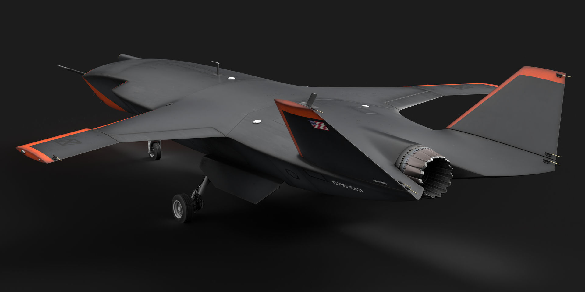 Boeing MQ-28 Ghost Bat Drone 3D model_31