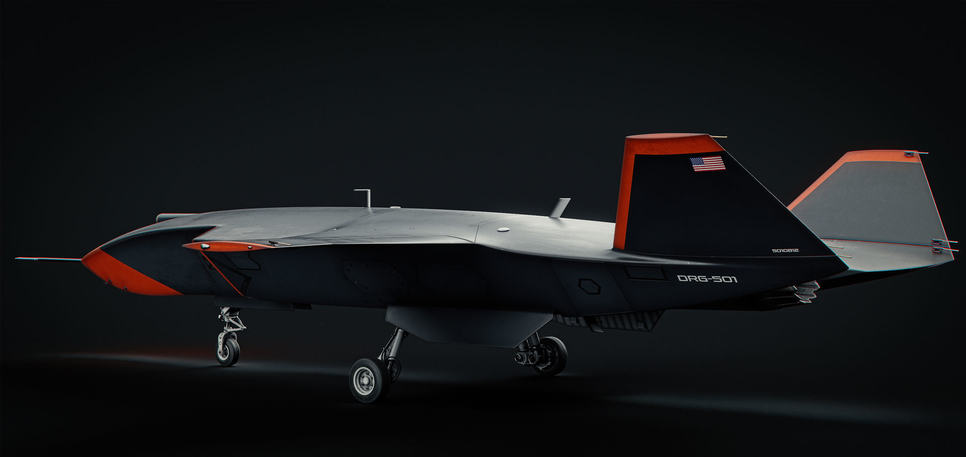 Boeing MQ-28 Ghost Bat Drone 3D model_8