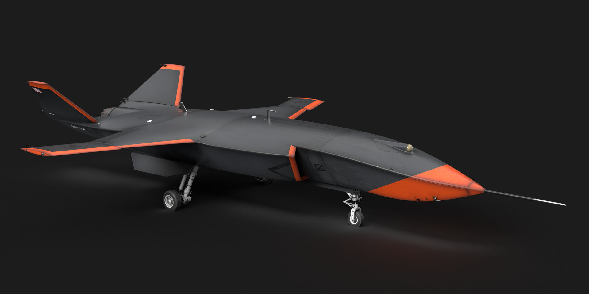 Boeing MQ-28 Ghost Bat Drone 3D model_33