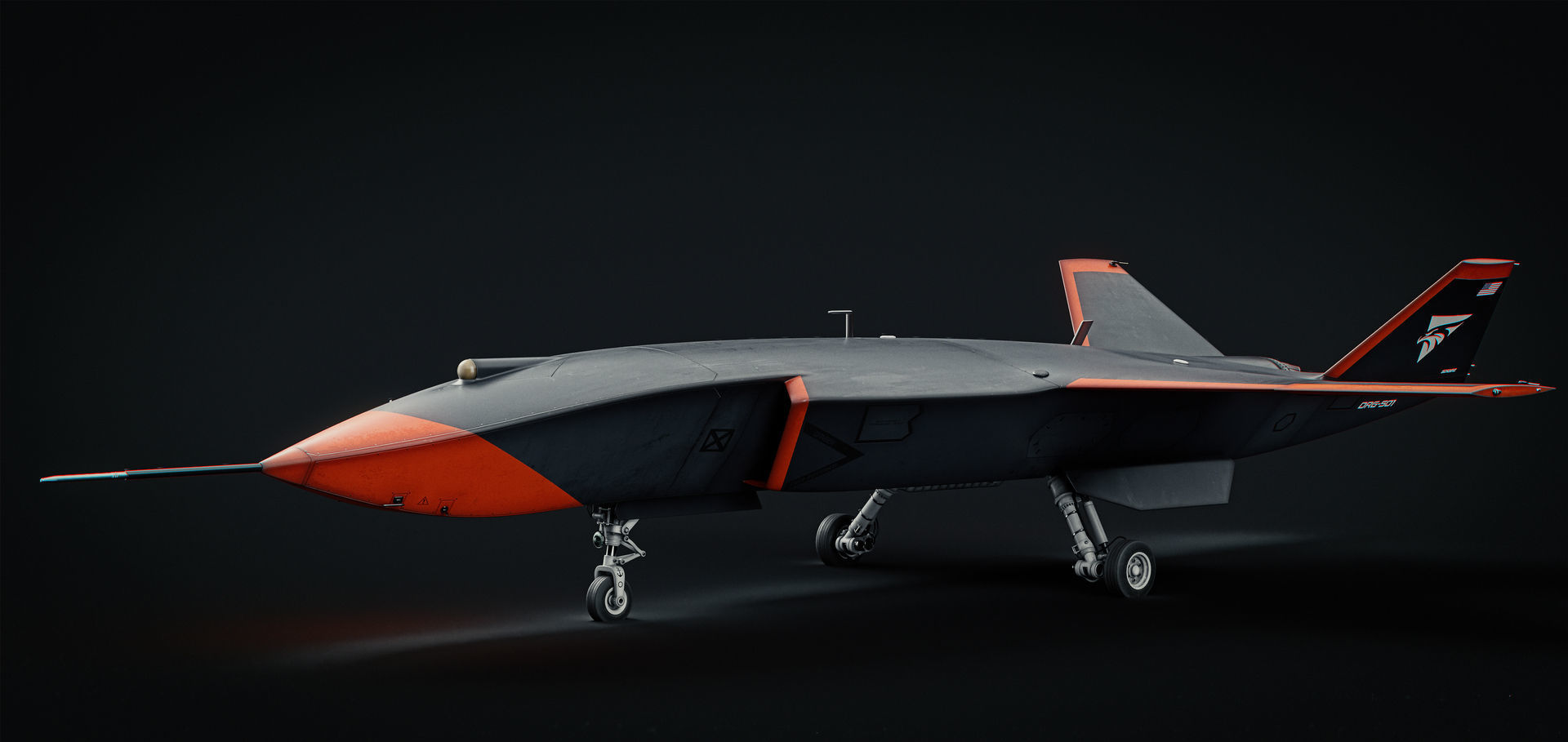 Boeing MQ-28 Ghost Bat Drone 3D model_16