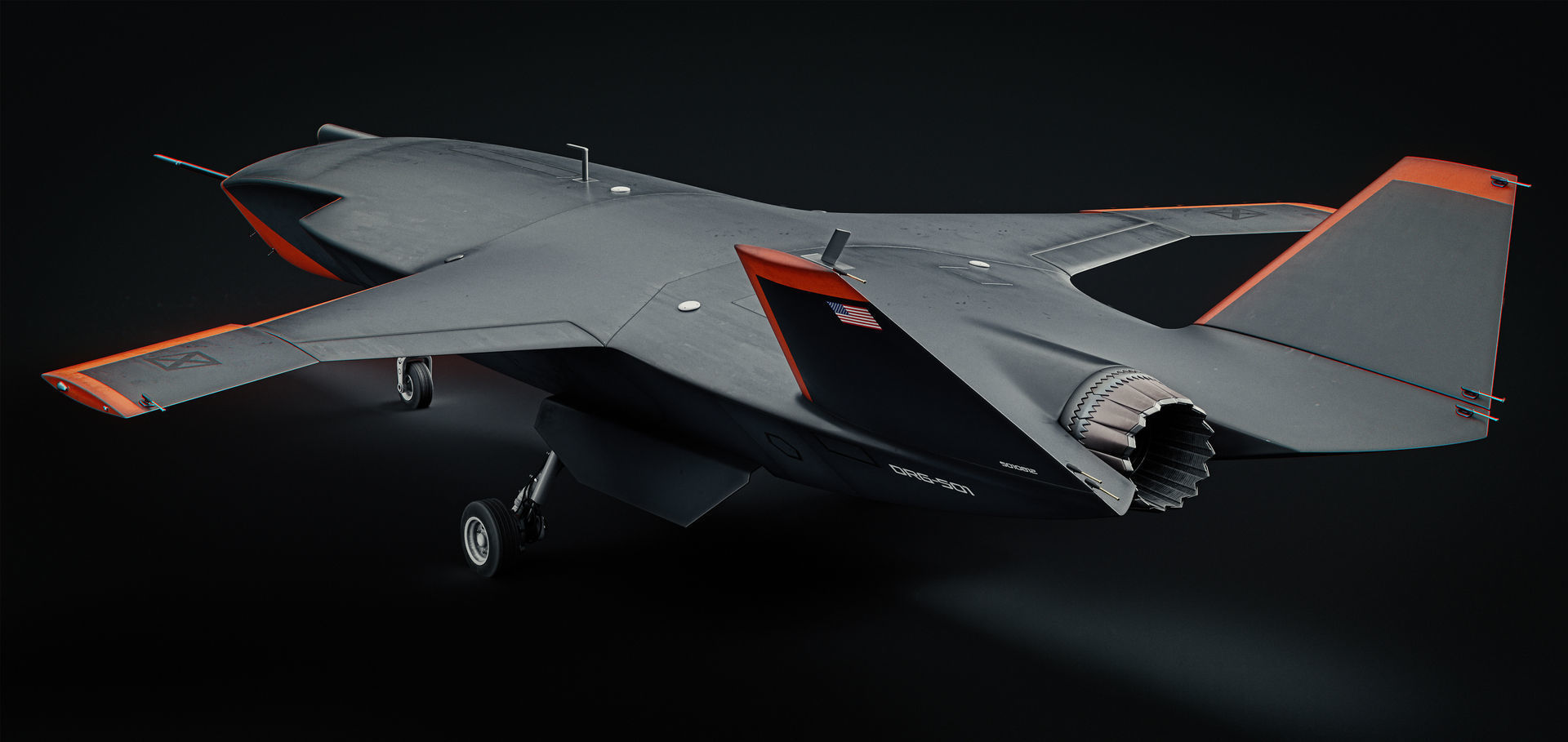 Boeing MQ-28 Ghost Bat Drone 3D model_2