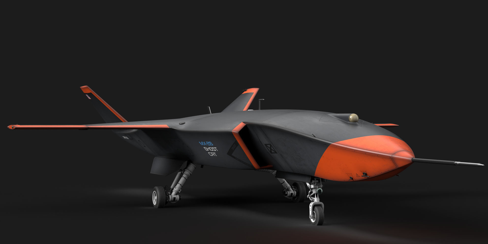 Boeing MQ-28 Ghost Bat Drone 3D model_24