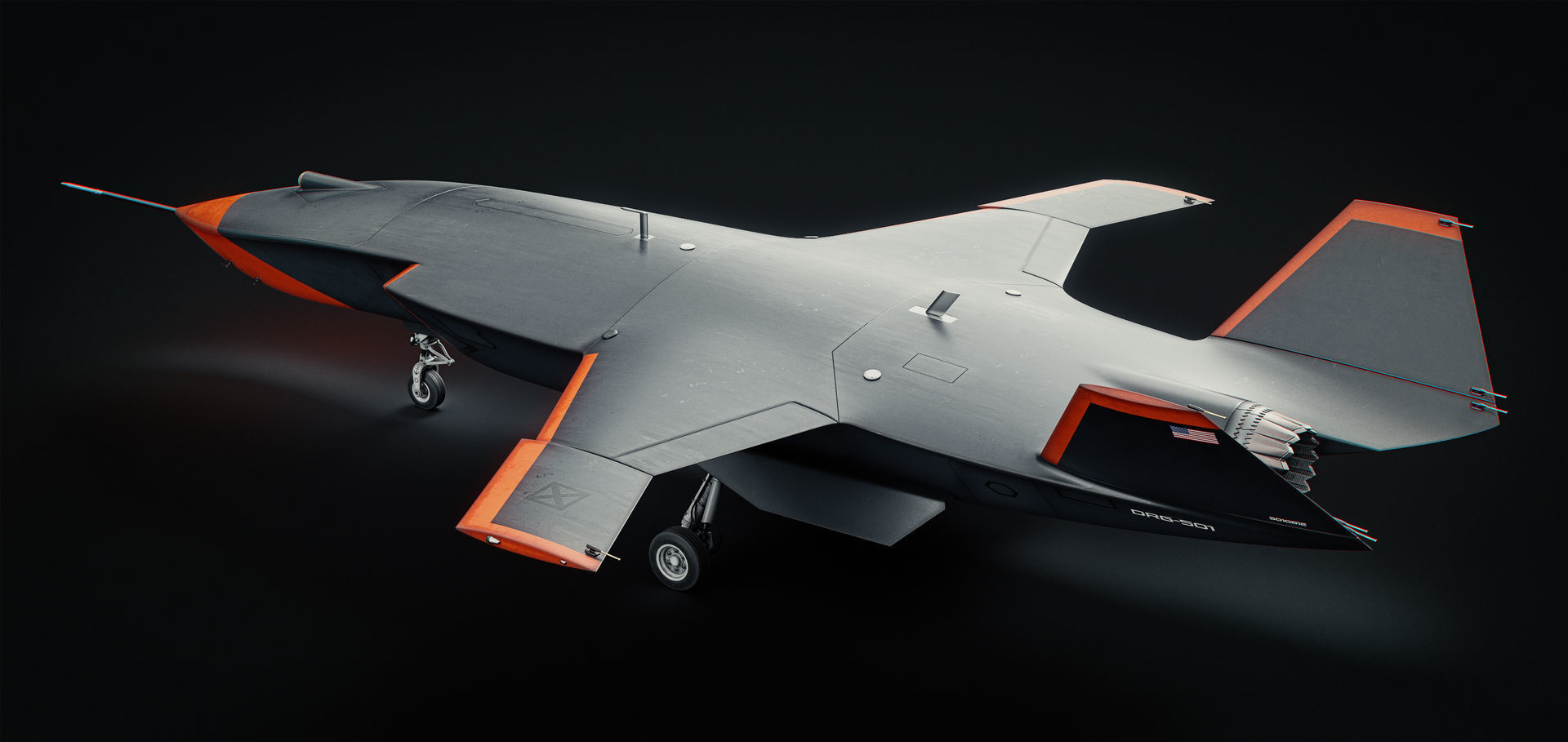 Boeing MQ-28 Ghost Bat Drone 3D model_13