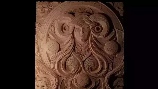 Hel CNC 3d Print High Relief Sand Casting 3D print model
