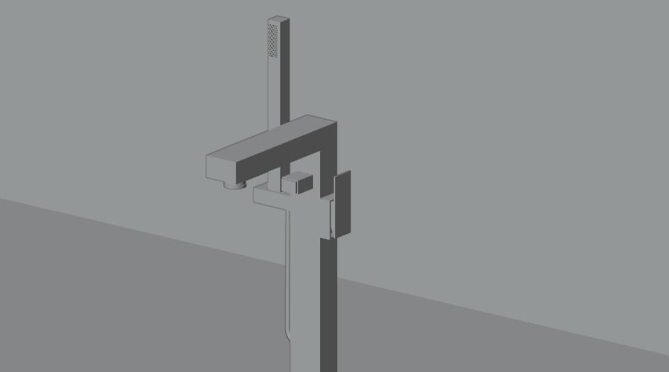 Sprayer Kitchen 3D model 3D model_5