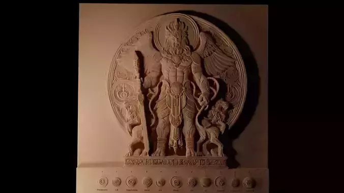 Heimdall CNC 3d Print High Relief Sand Casting