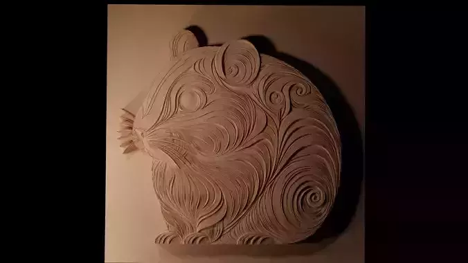 Hamster CNC 3d Print High Relief Sand Casting