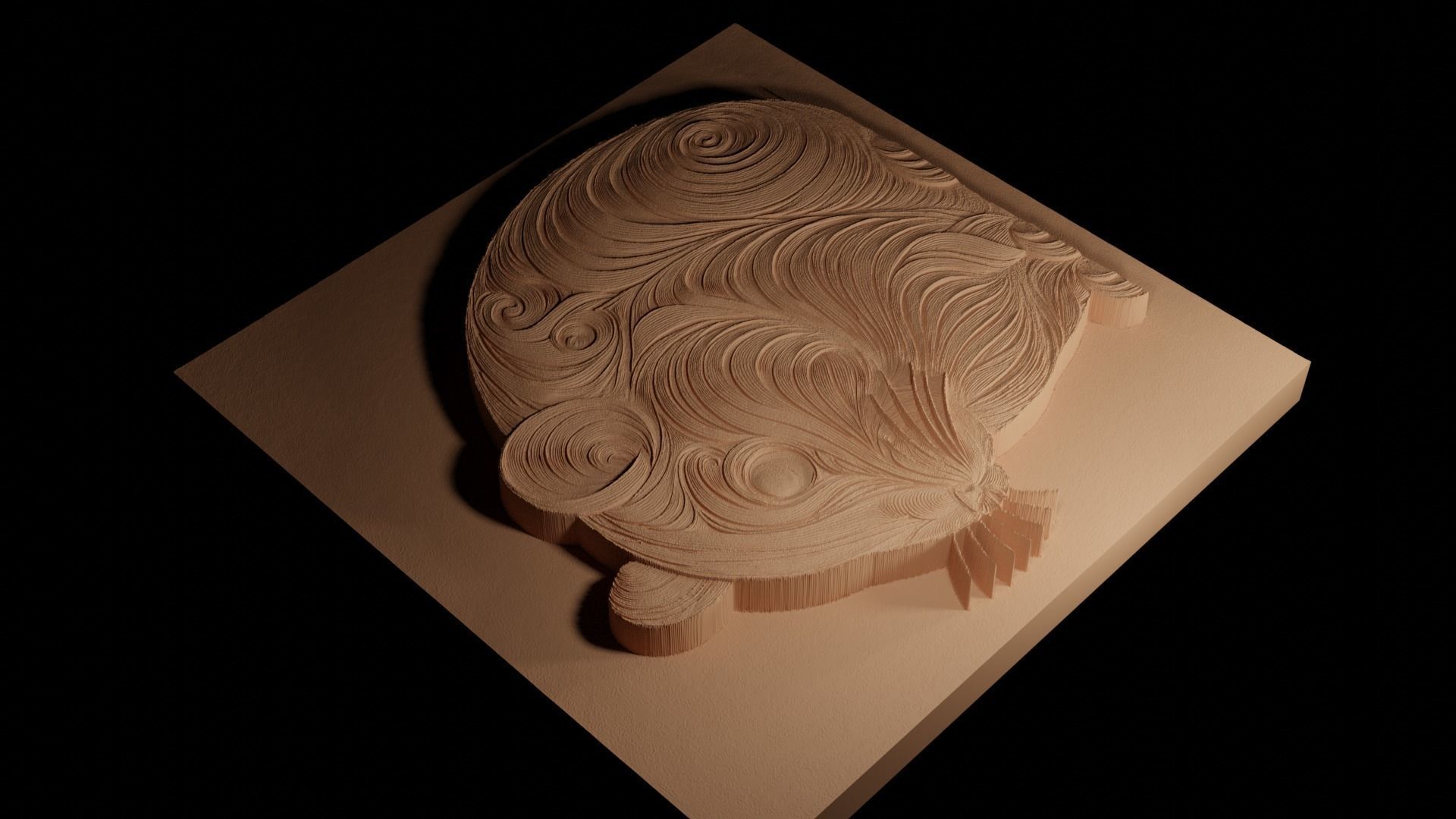 Hamster CNC 3d Print High Relief Sand Casting 3D print model_4